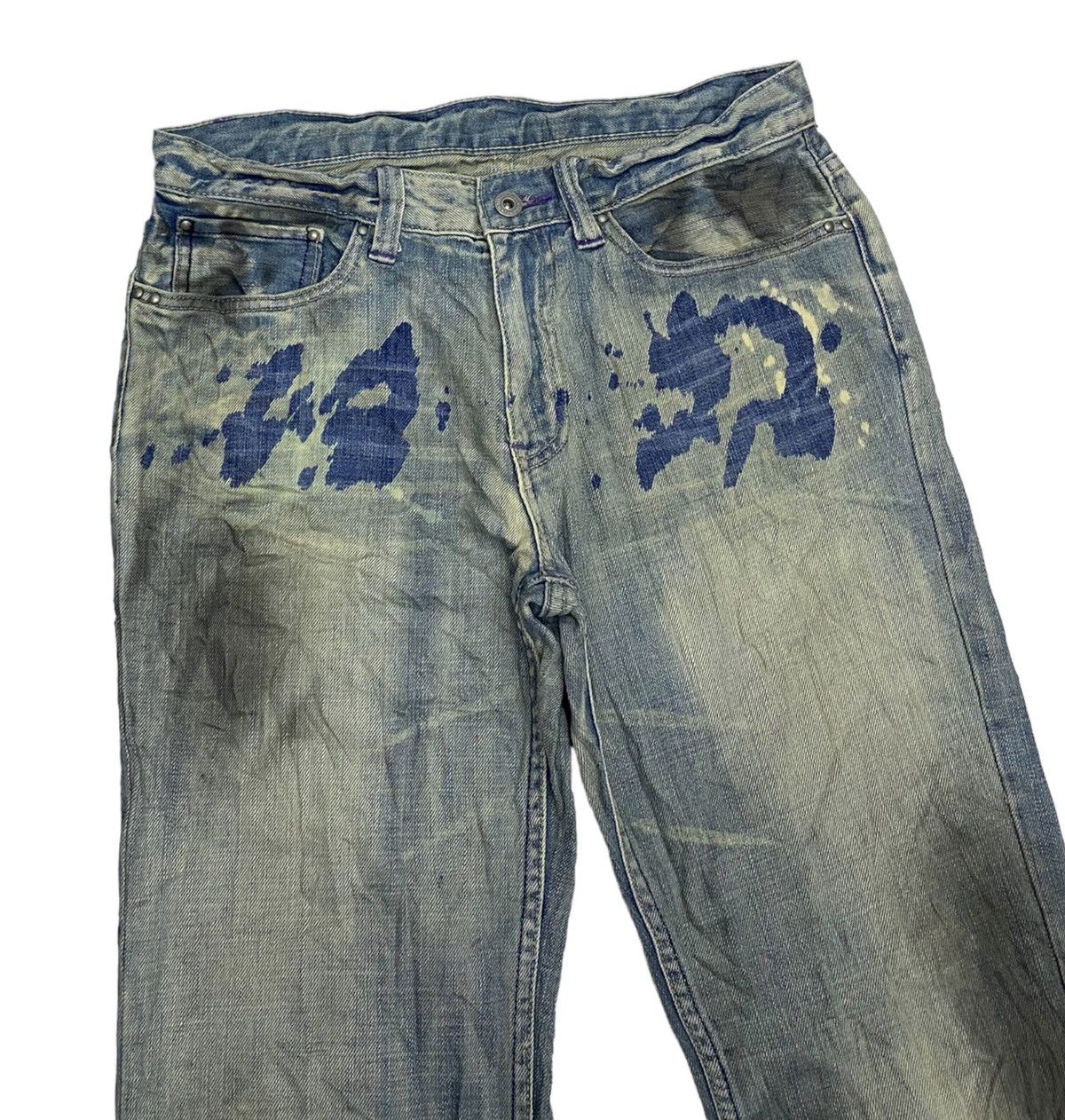 Hysteric Glamour × If Six Was Nine TAKEO KIKUCHI ARCHIVE SUPER RARE DESIGN DENIM VINTAGE PANTS Size US 32 / EU 48 - 4 Thumbnail
