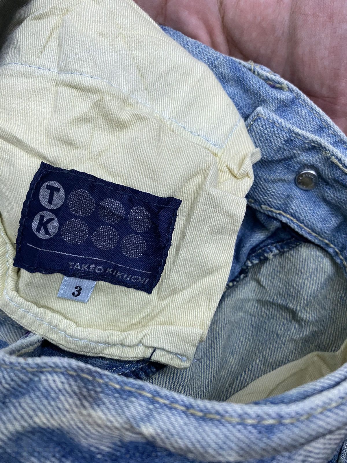 TAKEO KIKUCHI ARCHIVE SUPER RARE DESIGN DENIM VINTAGE PANTS