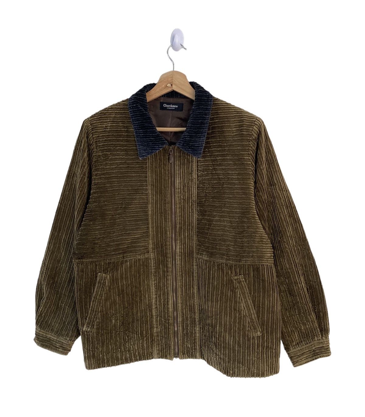 Designer × Issey Miyake × Japanese Brand CHARDONNE JAPANESE BRAND CORDUROY ZIPPER JACKET Size US M / EU 48-50 / 2 - 3 Thumbnail