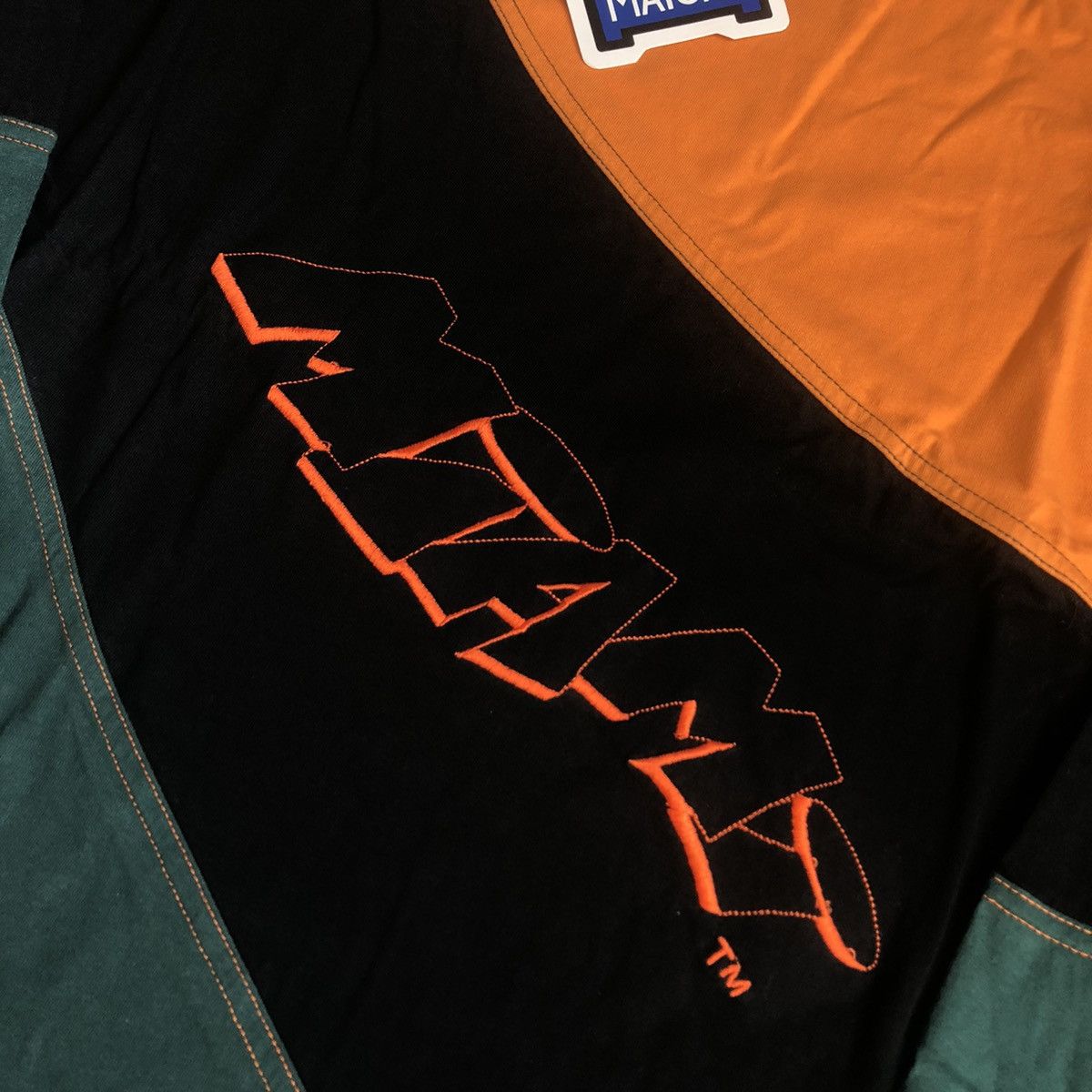 Vintage New Vintage 1990s University of Miami Match1 Longsleeve Tee Size US XL / EU 56 / 4 - 2 Thumbnail