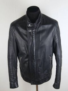 Louis Vuitton Men's Regatta Biker Jacket Leather Neutral 2220751
