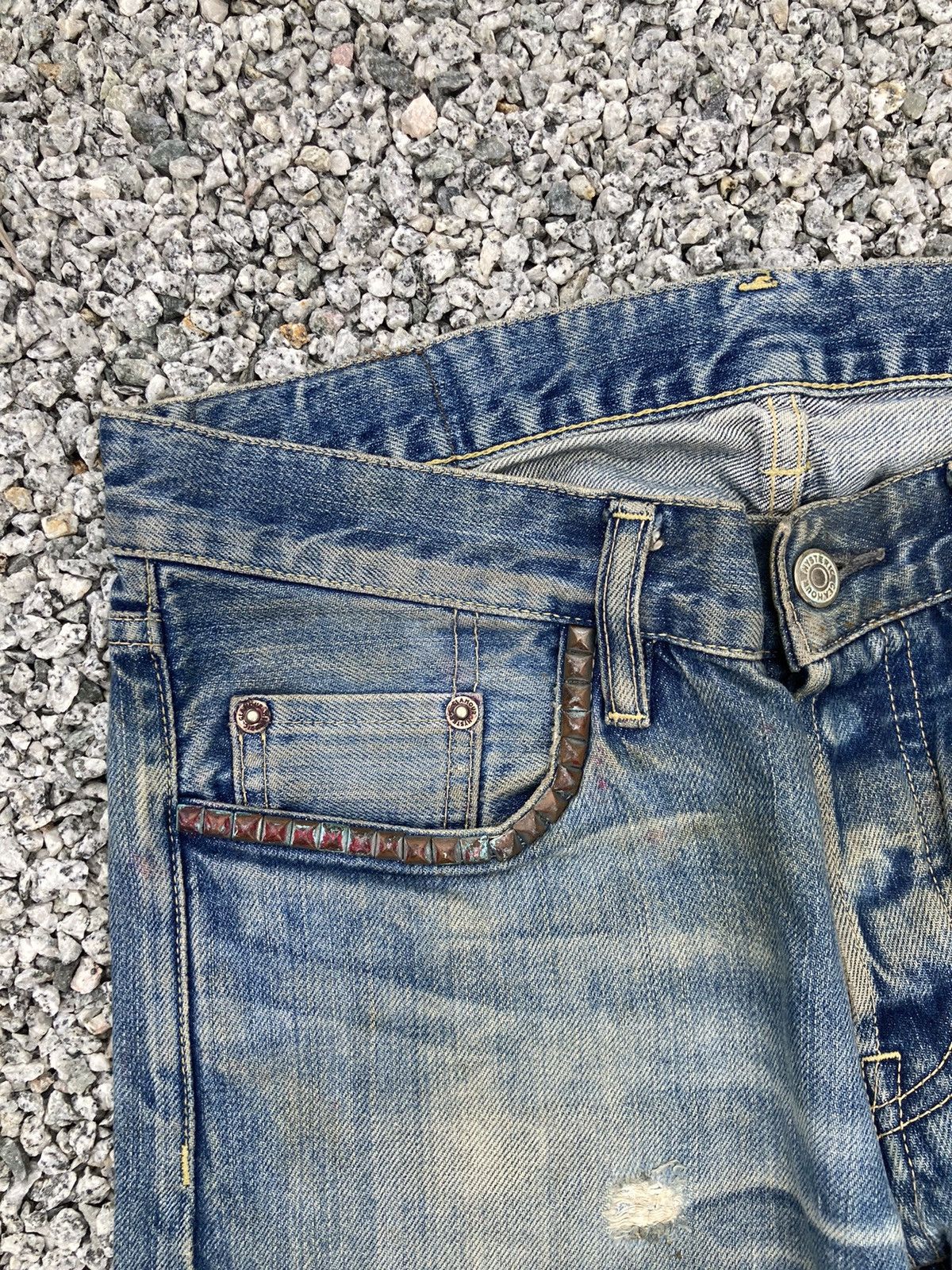 Hysteric Glamour × Seditionaries DISTRESSED HYSTERIC GLAMOUR SELVEGDE JEANS Size US 29 - 9 Thumbnail