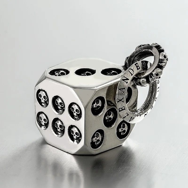 Other Stainless Steel Skull Dice Necklace Size ONE SIZE - 4 Thumbnail
