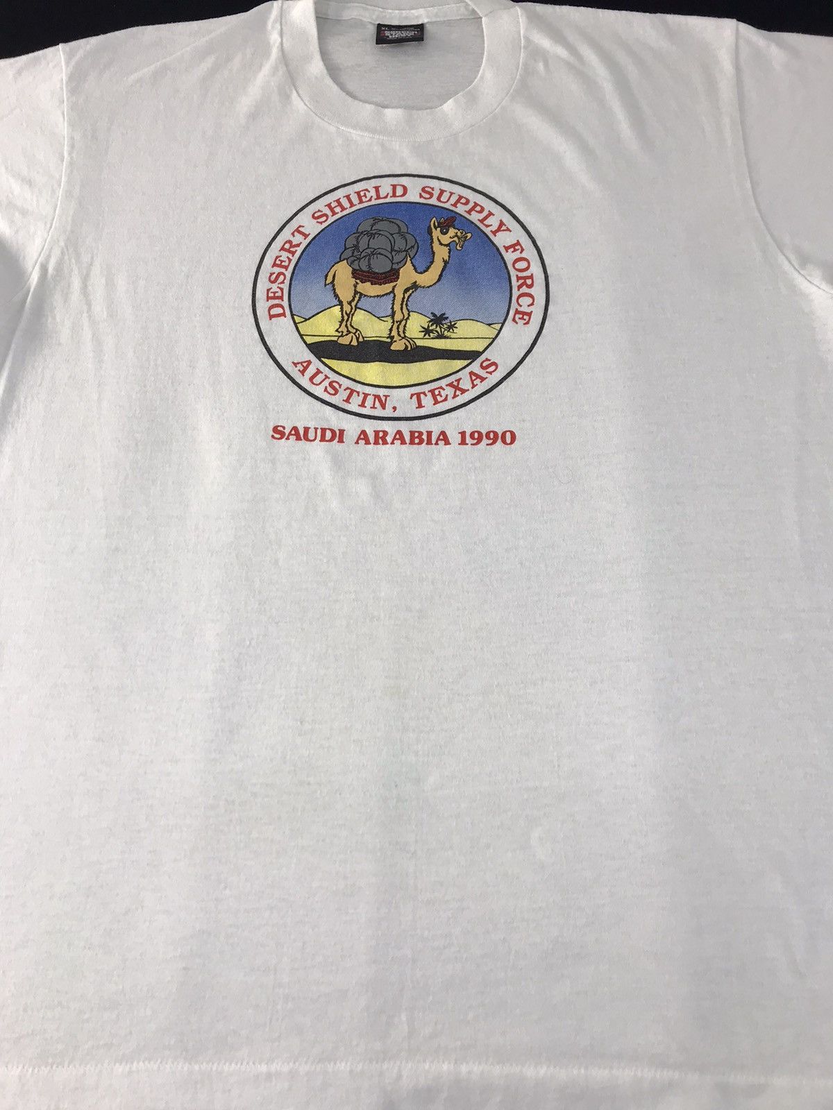 Vintage 90s Desert Shield Supply Force Austin Ops Saudi Arabia Size US L / EU 52-54 / 3 - 2 Thumbnail