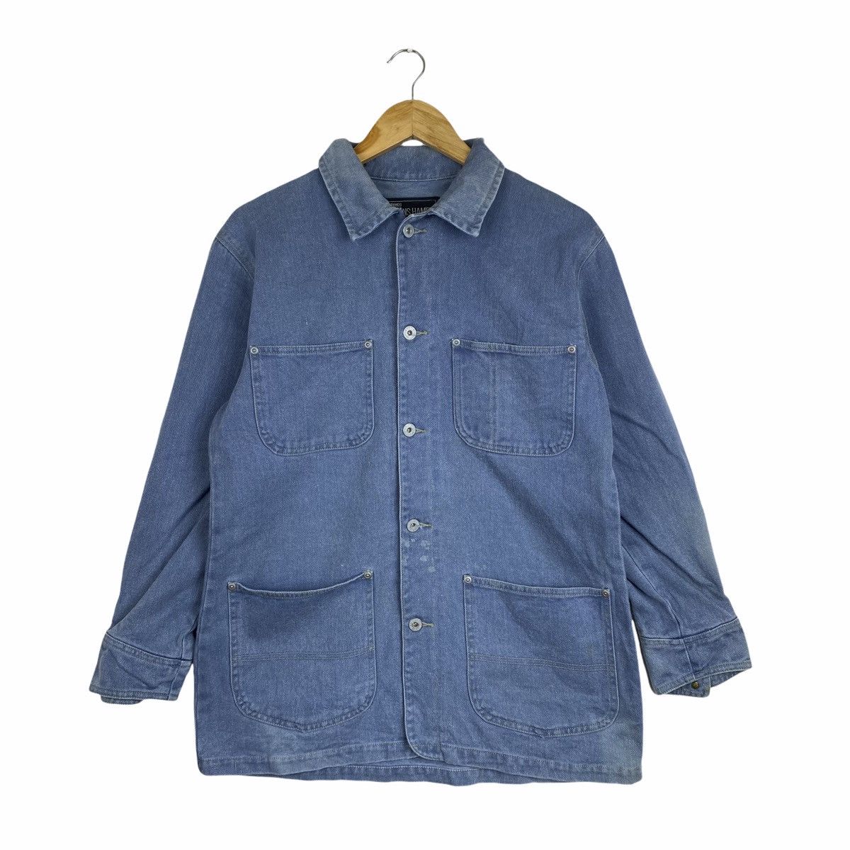 Vintage Vintage JOHNS HAMER Workwear Worker Denim Chore Jacket Size US M / EU 48-50 / 2 - 1 Thumbnail
