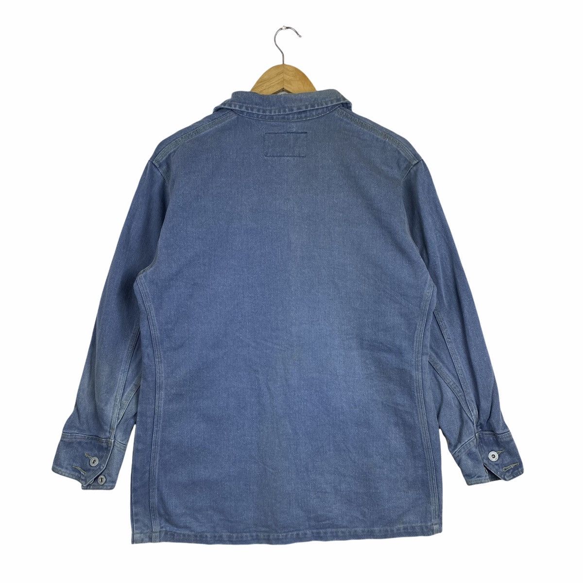 Vintage Vintage JOHNS HAMER Workwear Worker Denim Chore Jacket Size US M / EU 48-50 / 2 - 2 Thumbnail