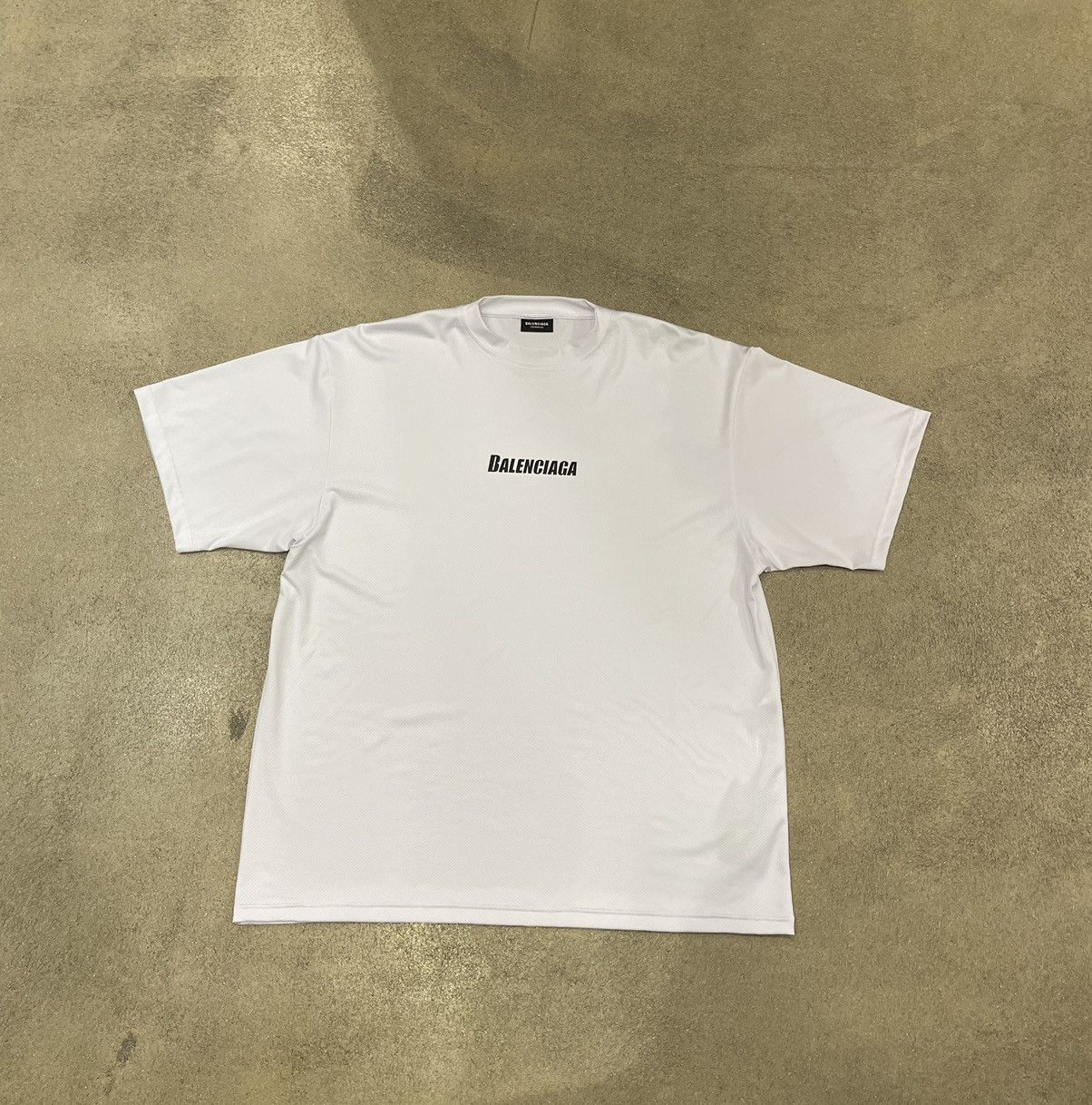 image of Balenciaga Swimwear Logo T-Shirt in White, Men's (Size XS)
