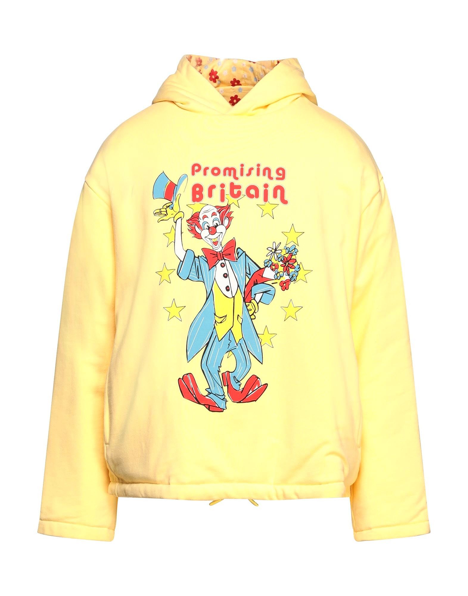 Martine Rose Hooded Sweatshirts in Light Yellow Size US L / EU 52-54 / 3 - 1 Thumbnail
