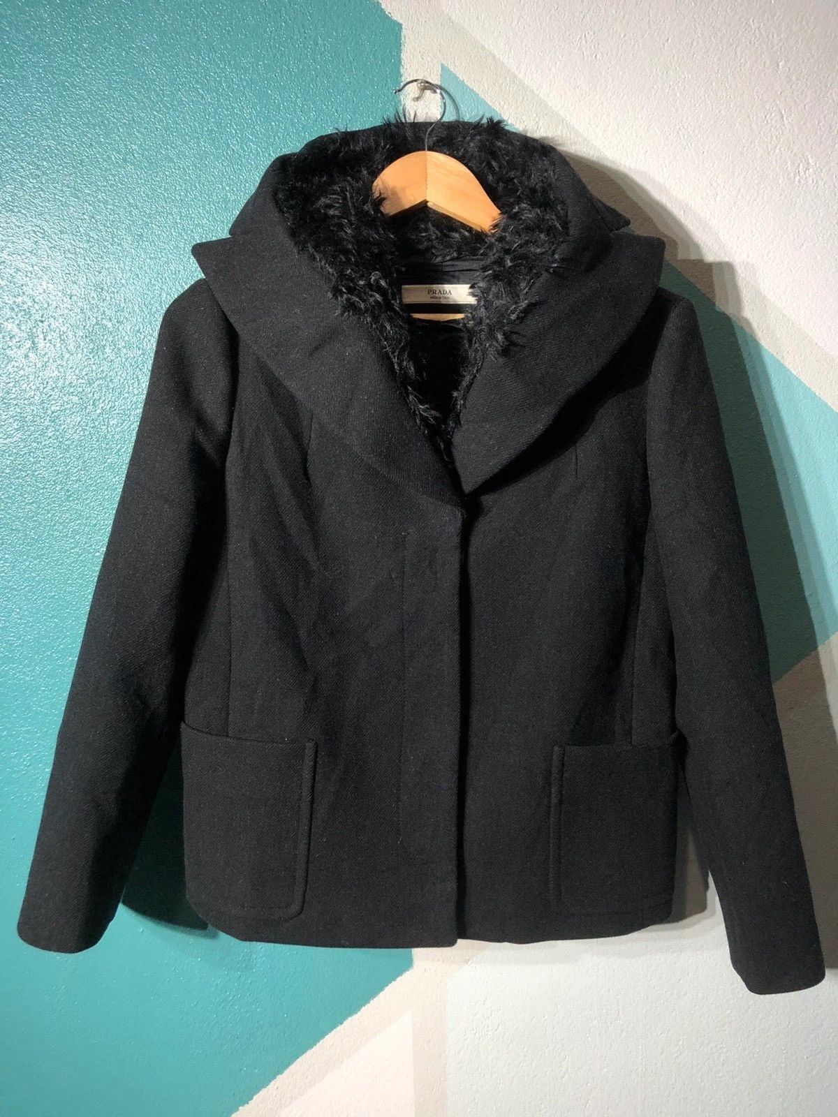 Prada Prada wool mohair coat Size S / US 4 / IT 40 - 3 Thumbnail