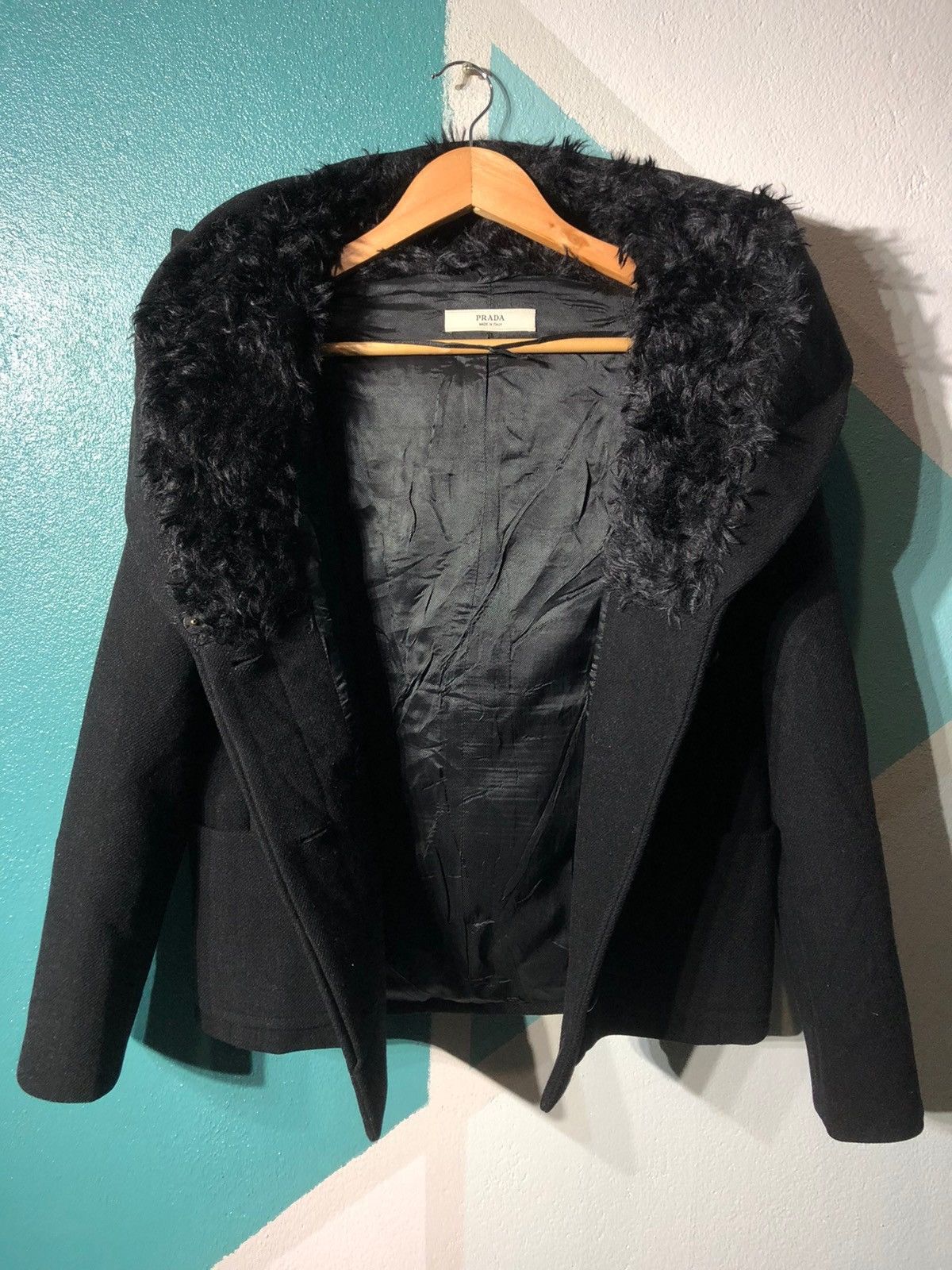 Prada Prada wool mohair coat Size S / US 4 / IT 40 - 1 Thumbnail