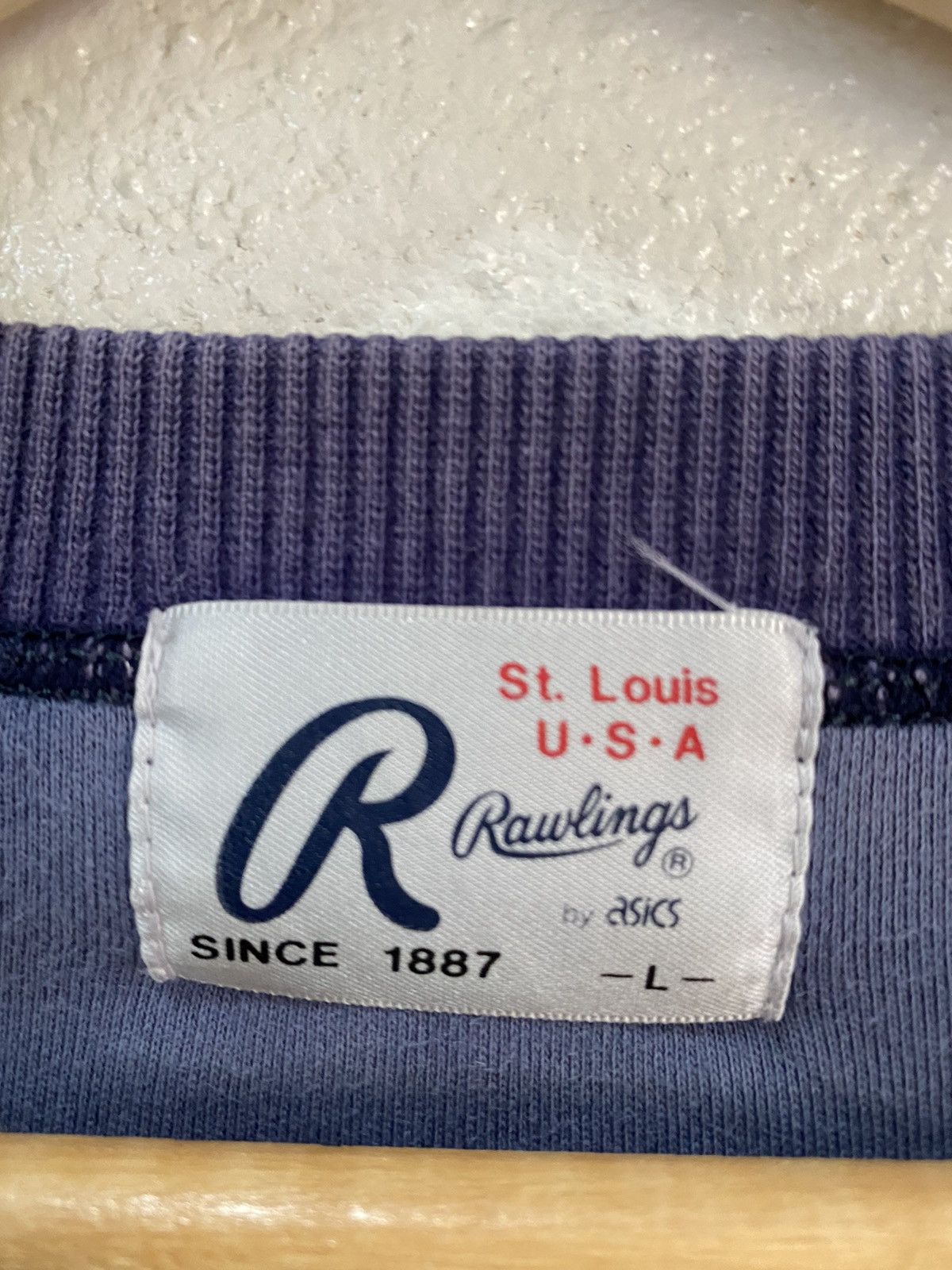 Asics 🔥RAWLINGS St Louis USA Sun Faded Vintage LongSLEEVE Tee Size US M / EU 48-50 / 2 - 4 Thumbnail