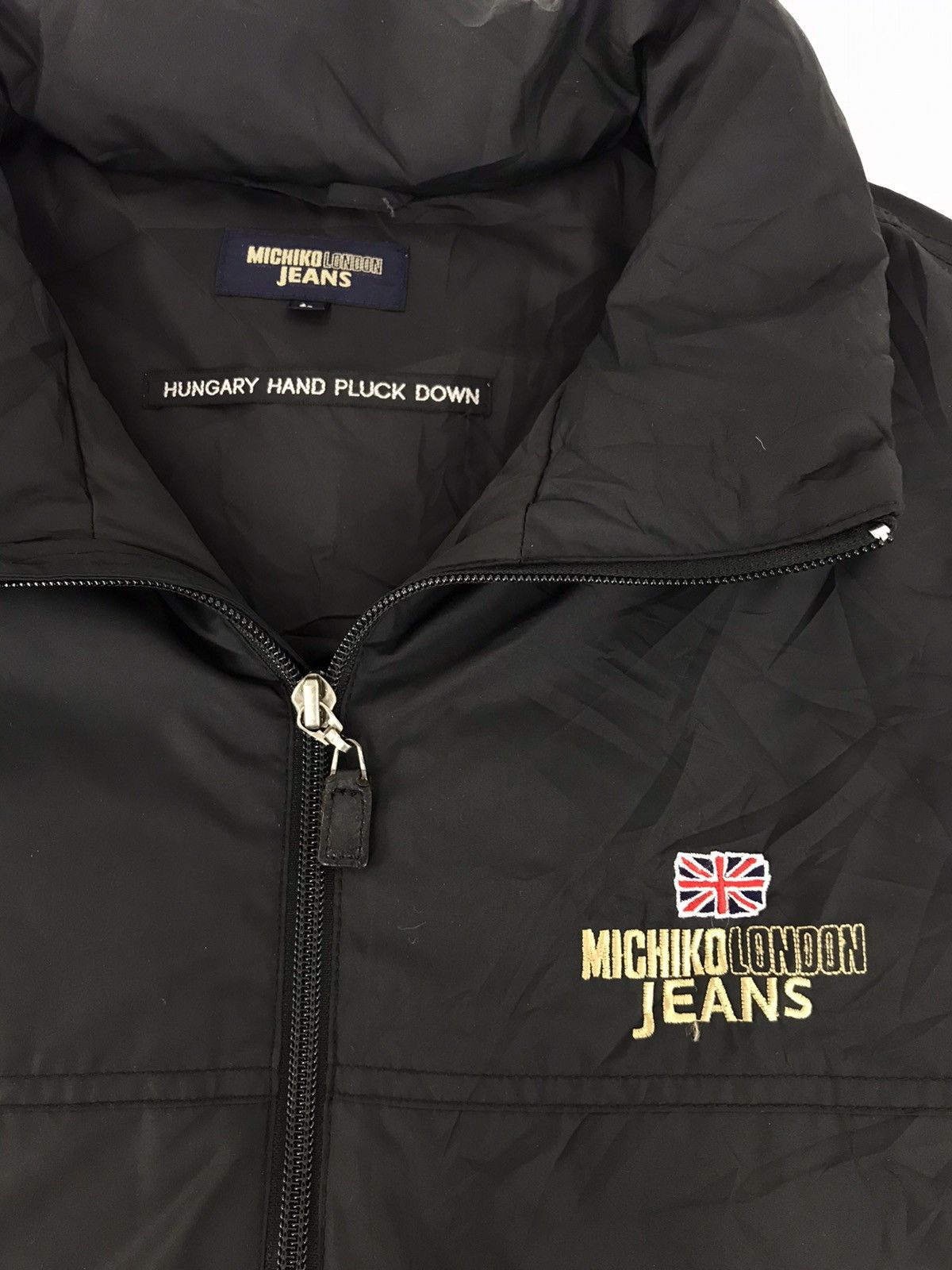 Japanese Brand × Michiko Koshino London Vtg Michiko London Jeans Hungry Hand Down Puffer Jacket Size US XL / EU 56 / 4 - 3 Thumbnail