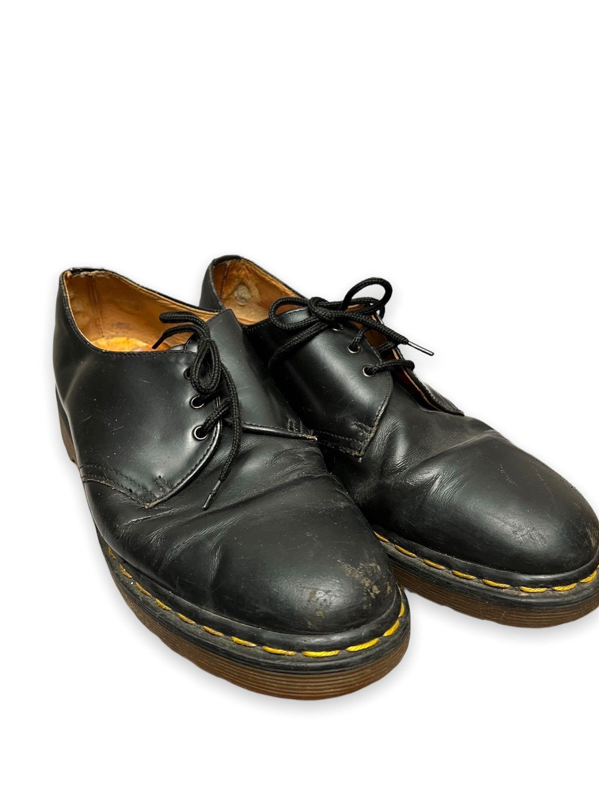 image of Dr Martens x Vintage Black Leather Ankle Dr.martens Shoes, Men's (Size 8)