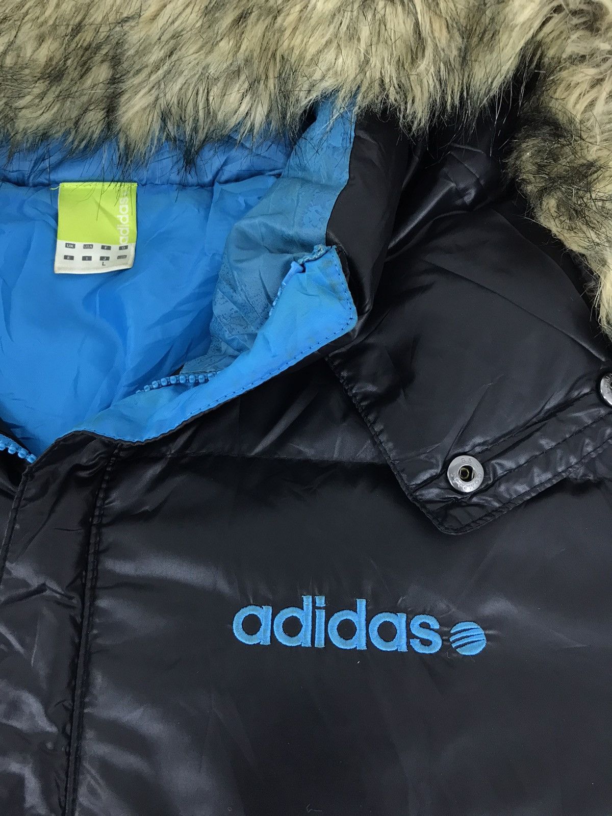 Adidas Adidas Athletic Puffer Quilted Coach Jacket Zipper Style Size US L / EU 52-54 / 3 - 3 Thumbnail