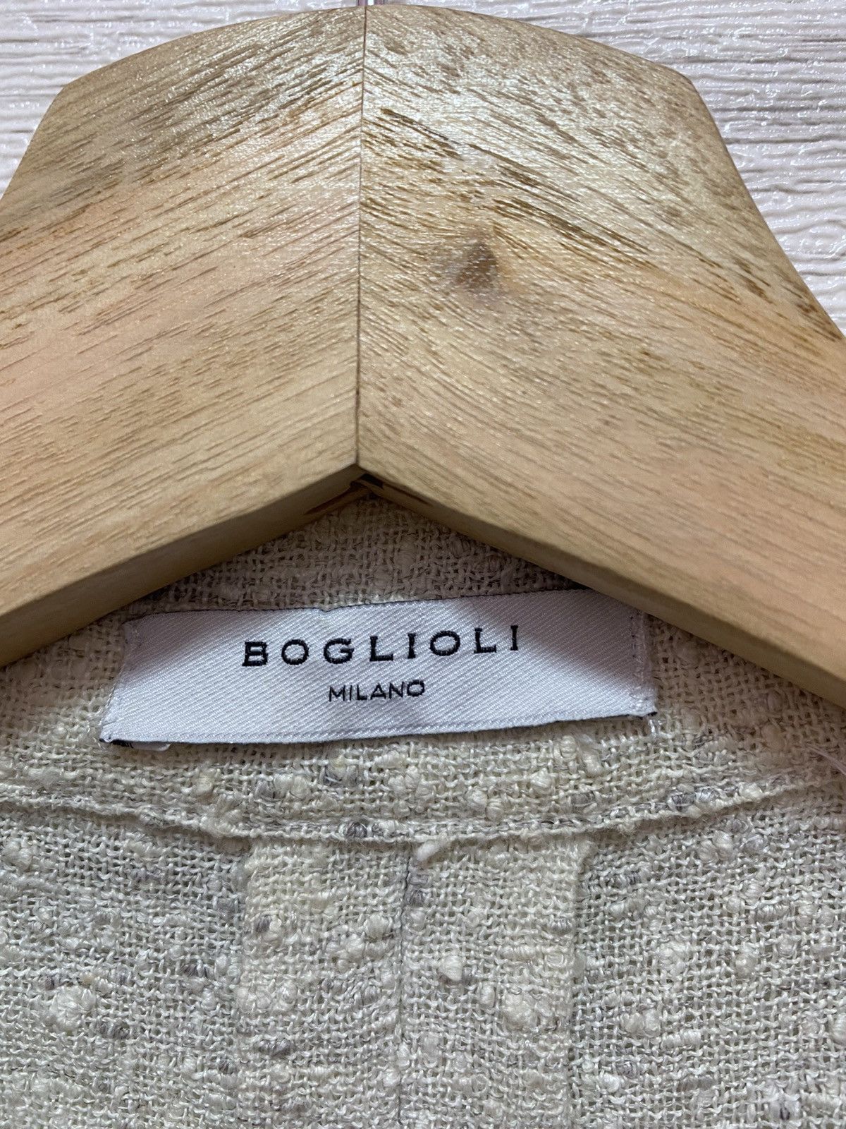 Boglioli 🇮🇹BOGLIOLI MILANO ITALY DOUBLE BREASTED LINEN NYLON COAT Size US M / EU 48-50 / 2 - 8 Thumbnail