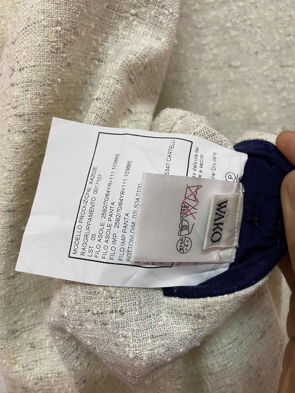 Boglioli 🇮🇹BOGLIOLI MILANO ITALY DOUBLE BREASTED LINEN NYLON COAT Size US M / EU 48-50 / 2 - 13 Thumbnail