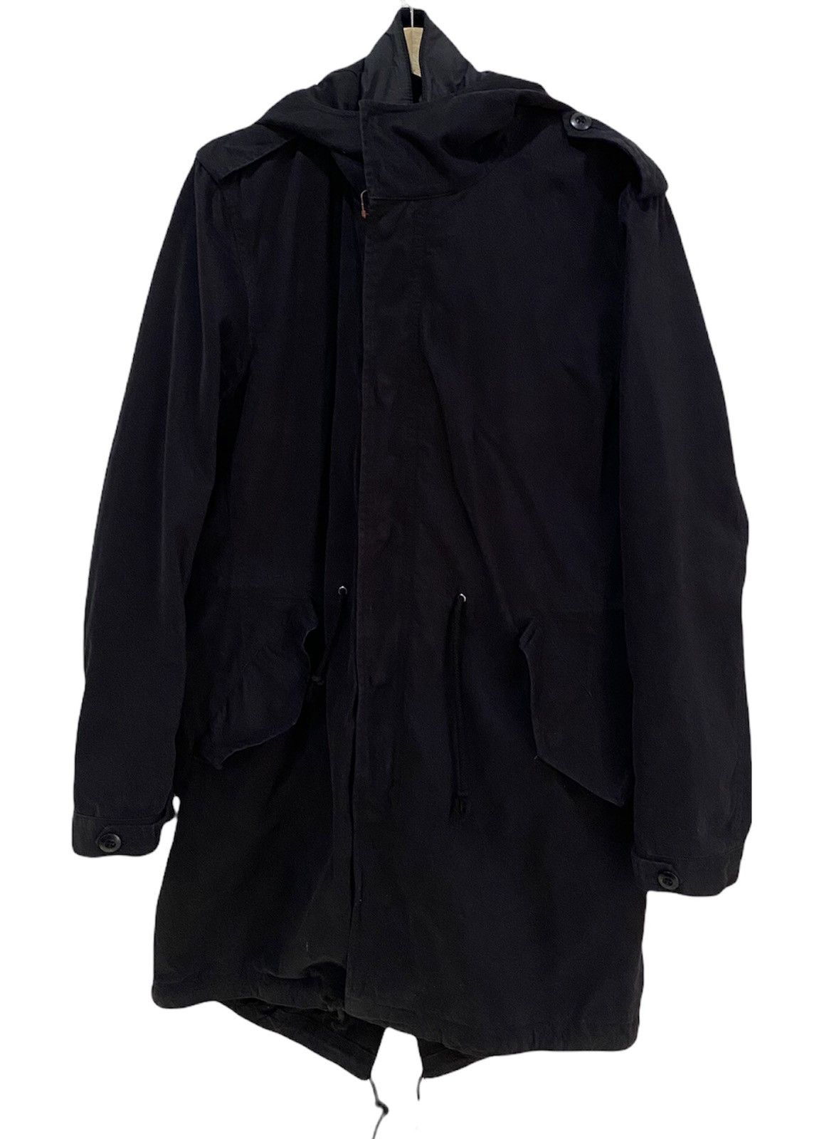 Beams Plus BEAMS MFG TYPE B-76B BLACK FISHTAIL PARKA DRAWSTRING JACKET Size US S / EU 44-46 / 1 - 3 Thumbnail
