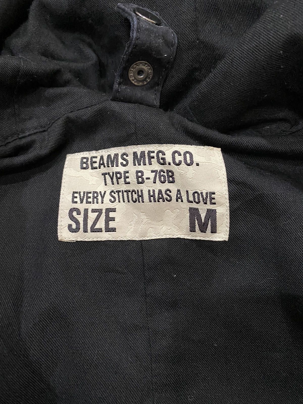 Beams Plus BEAMS MFG TYPE B-76B BLACK FISHTAIL PARKA DRAWSTRING JACKET Size US S / EU 44-46 / 1 - 9 Thumbnail