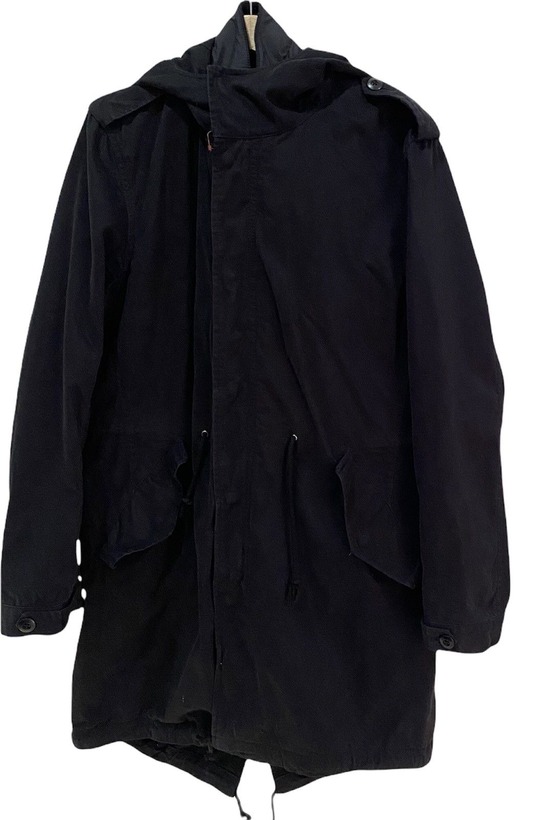 Beams Plus BEAMS MFG TYPE B-76B BLACK FISHTAIL PARKA DRAWSTRING JACKET Size US S / EU 44-46 / 1 - 5 Thumbnail