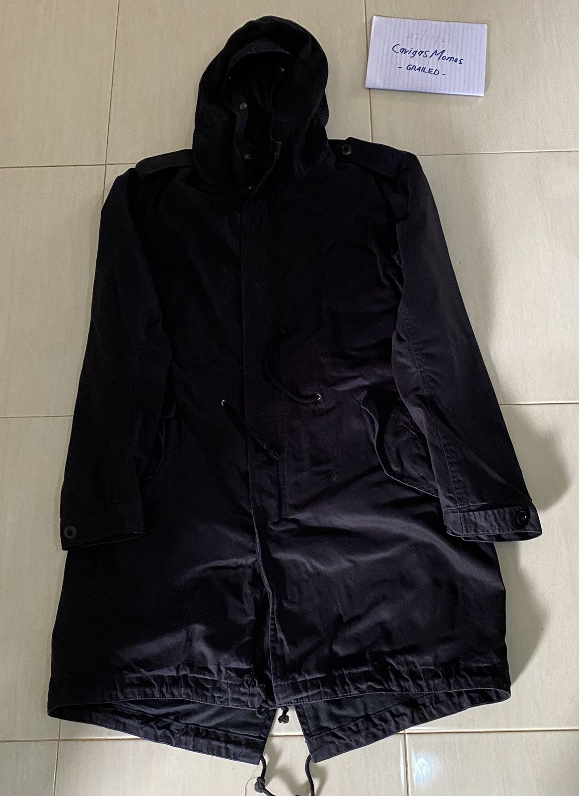 Beams Plus BEAMS MFG TYPE B-76B BLACK FISHTAIL PARKA DRAWSTRING JACKET Size US S / EU 44-46 / 1 - 10 Thumbnail
