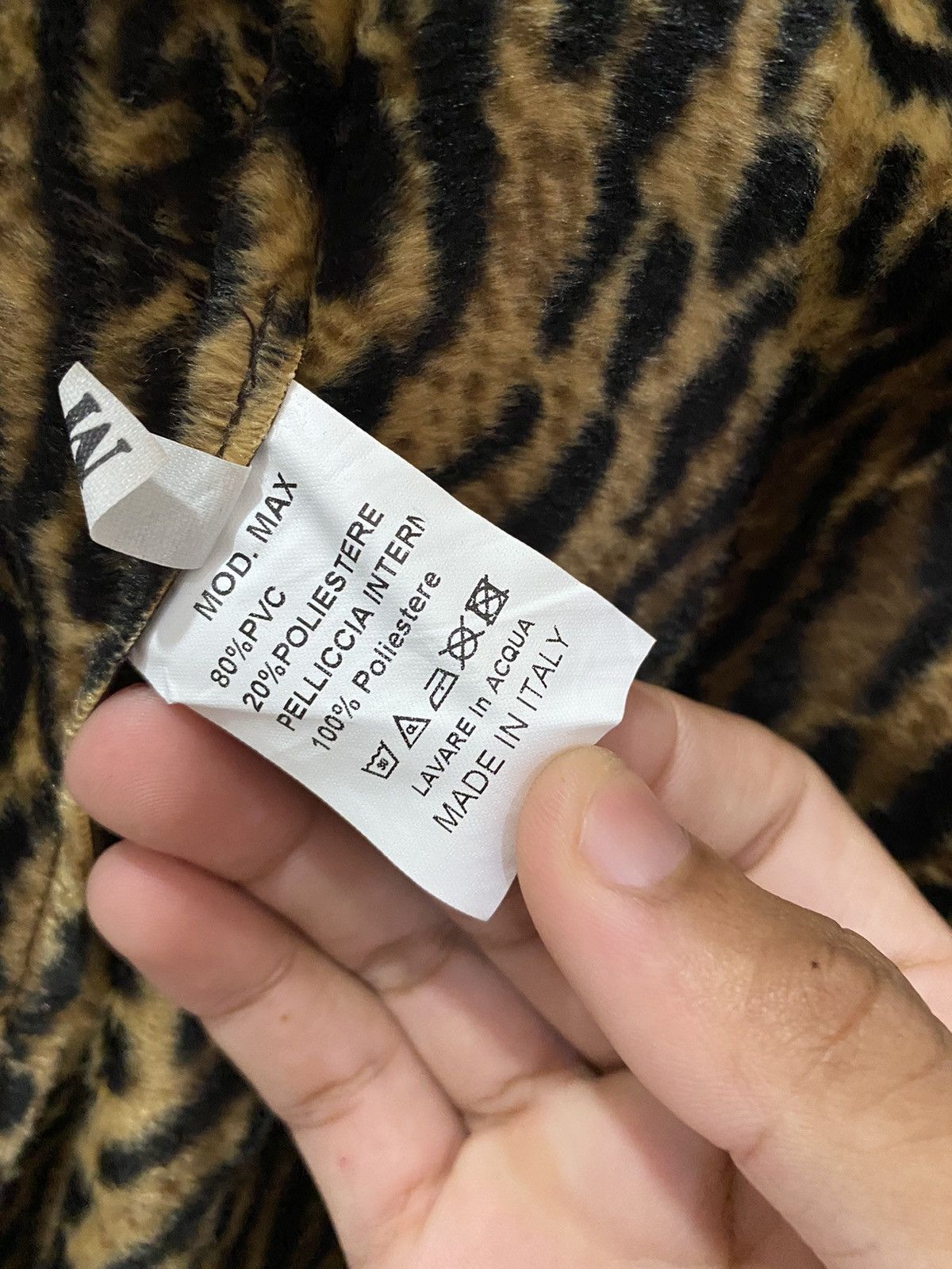Vintage 🔥Luxury Made in Italy Leopard Lined Brown Leather Overcoat Size US S / EU 44-46 / 1 - 10 Thumbnail