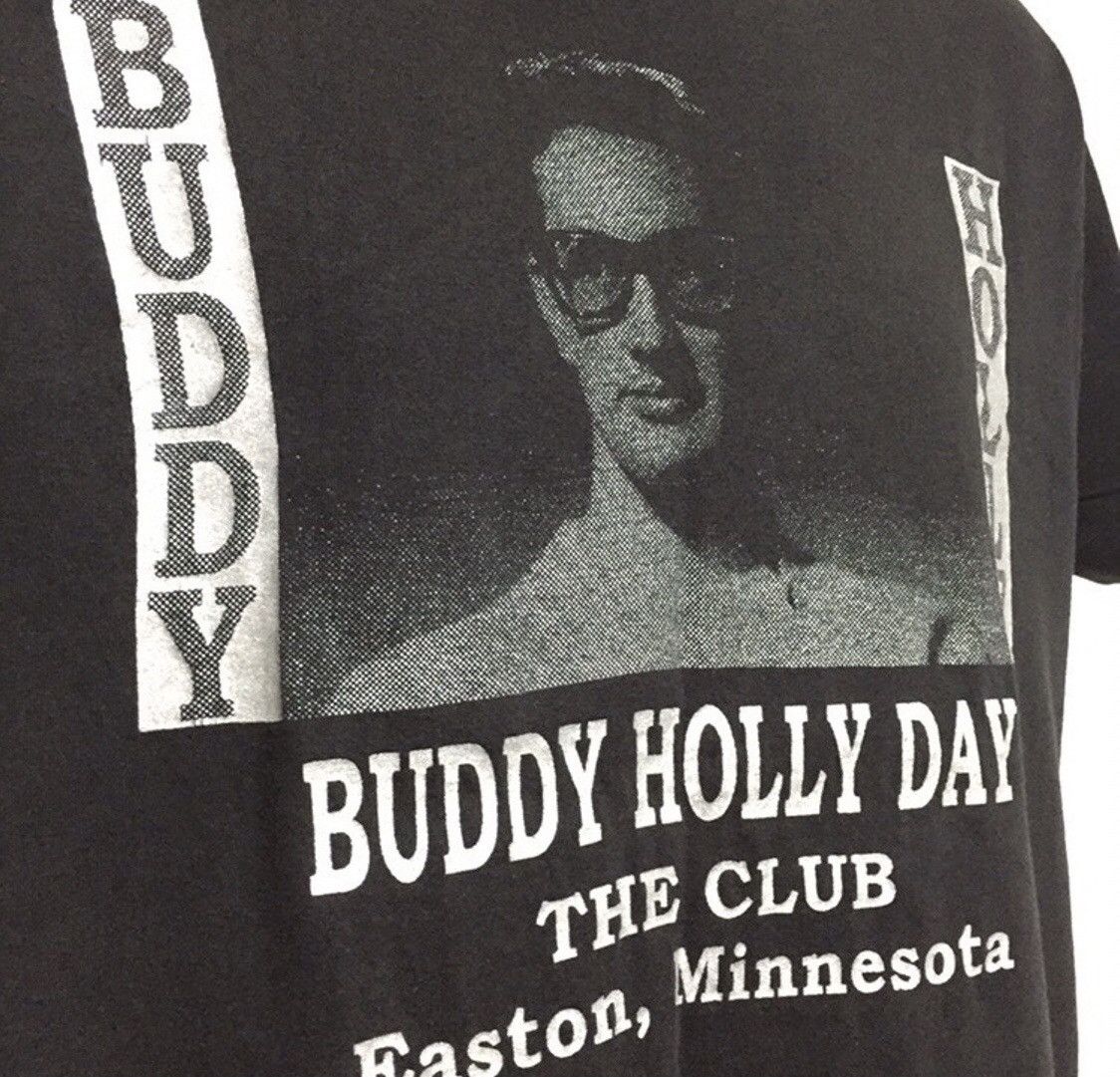 Band Tees RARE ! Vintage Buddy Holly Tshirt Size US L / EU 52-54 / 3 - 4 Thumbnail