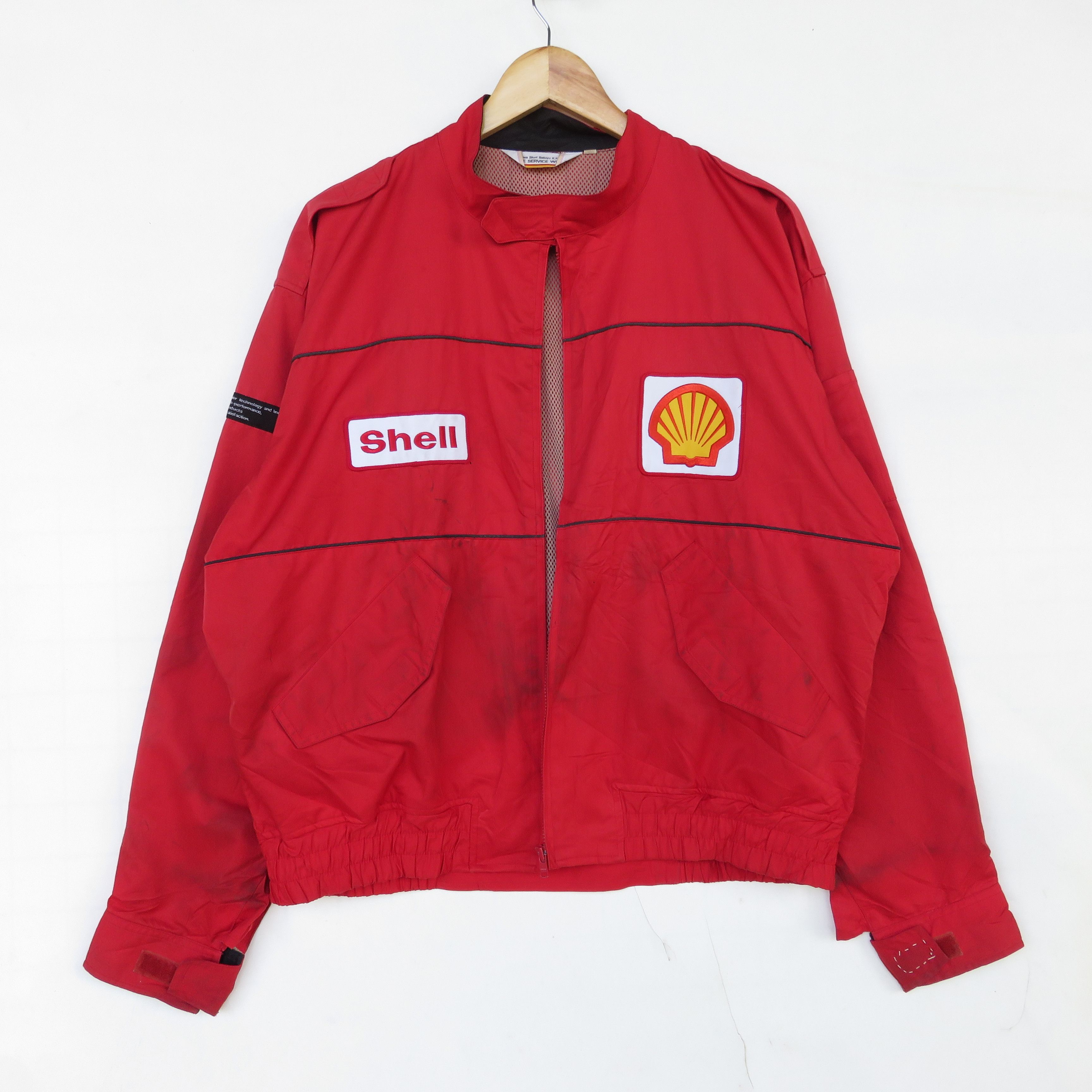Ferrari × Vintage Vintage 90s Shell Motorsport Jacket Size US XL / EU 56 / 4 - 1 Thumbnail