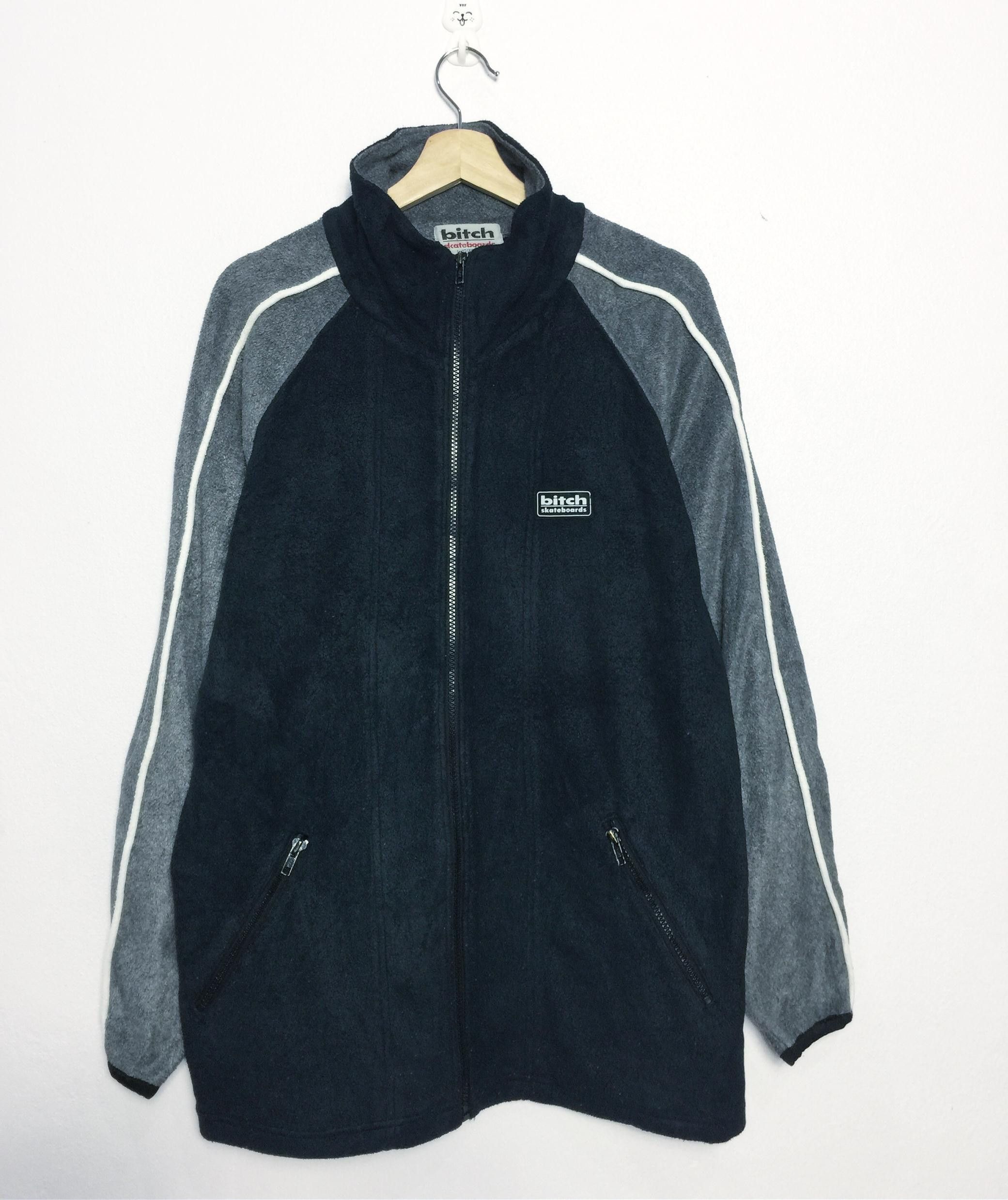 Vintage Rare Vintage Bitch Skateboards Zipper Fleece Sweatshirt Size US L / EU 52-54 / 3 - 1 Thumbnail