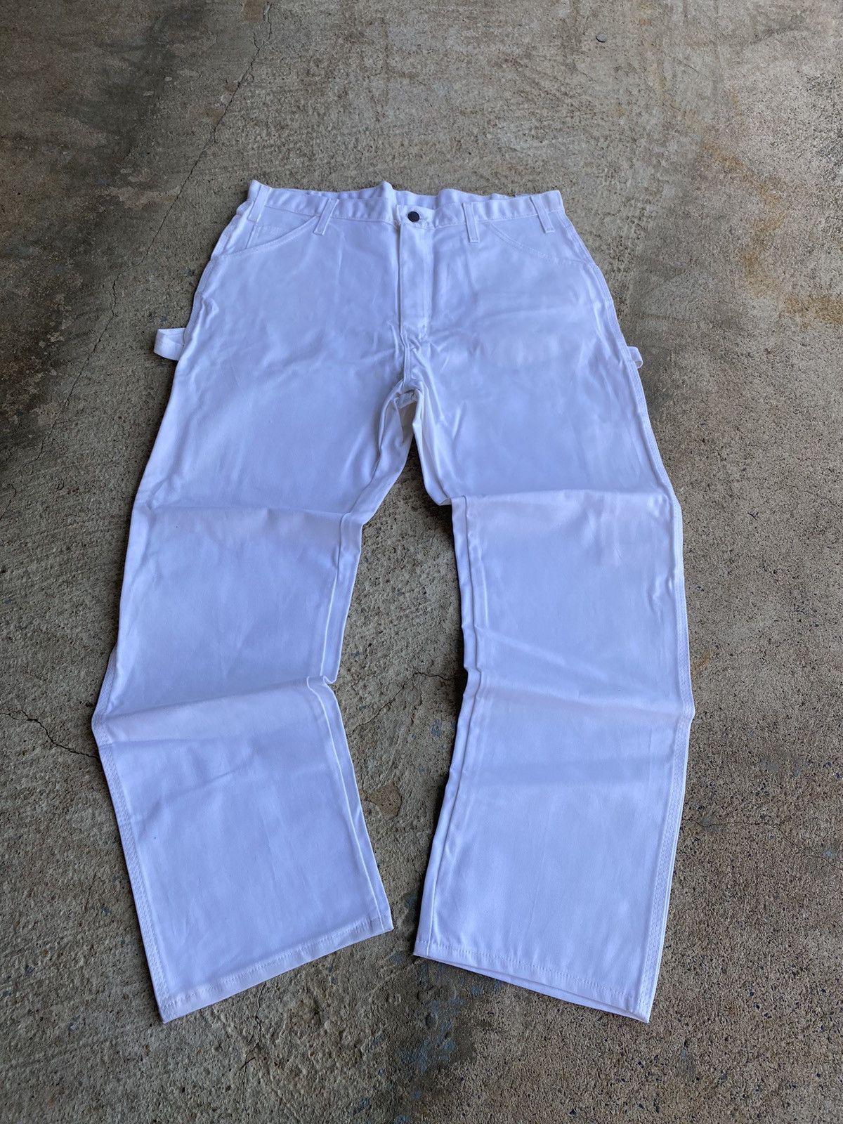 Dickies × Vintage Vintage Y2K Dickies White Carpenter Painter Pants Size US 34 / EU 50 - 5 Thumbnail