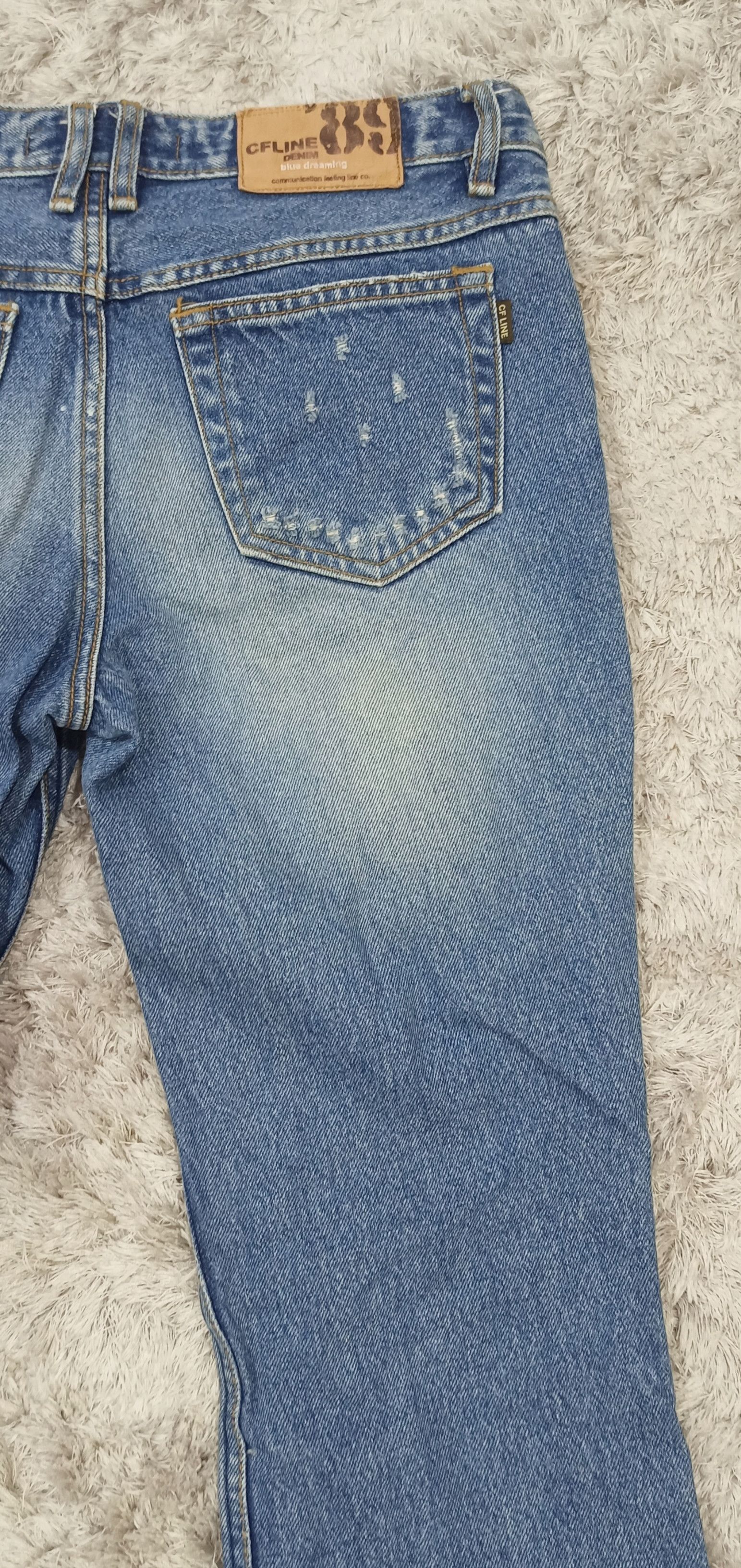 CFCL Flare Jeans CFLINE Paint Splash Distress Bootcut Denim Size 28" / US 6 / IT 42 - 11 Thumbnail