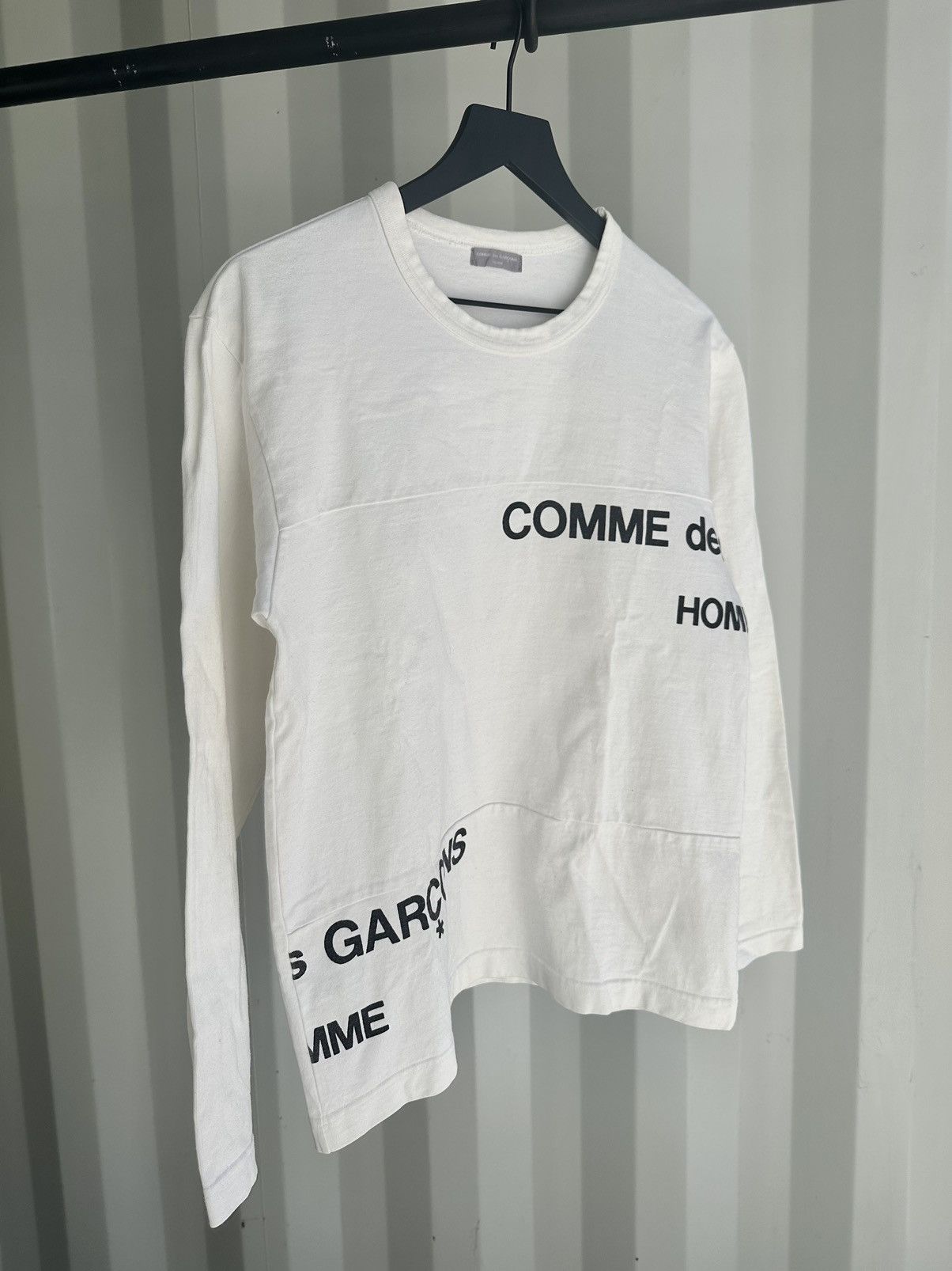 Comme Des Garcons Tshirt Permission Stop Vintage Comme Des Homme Plus White Tee Size sale M