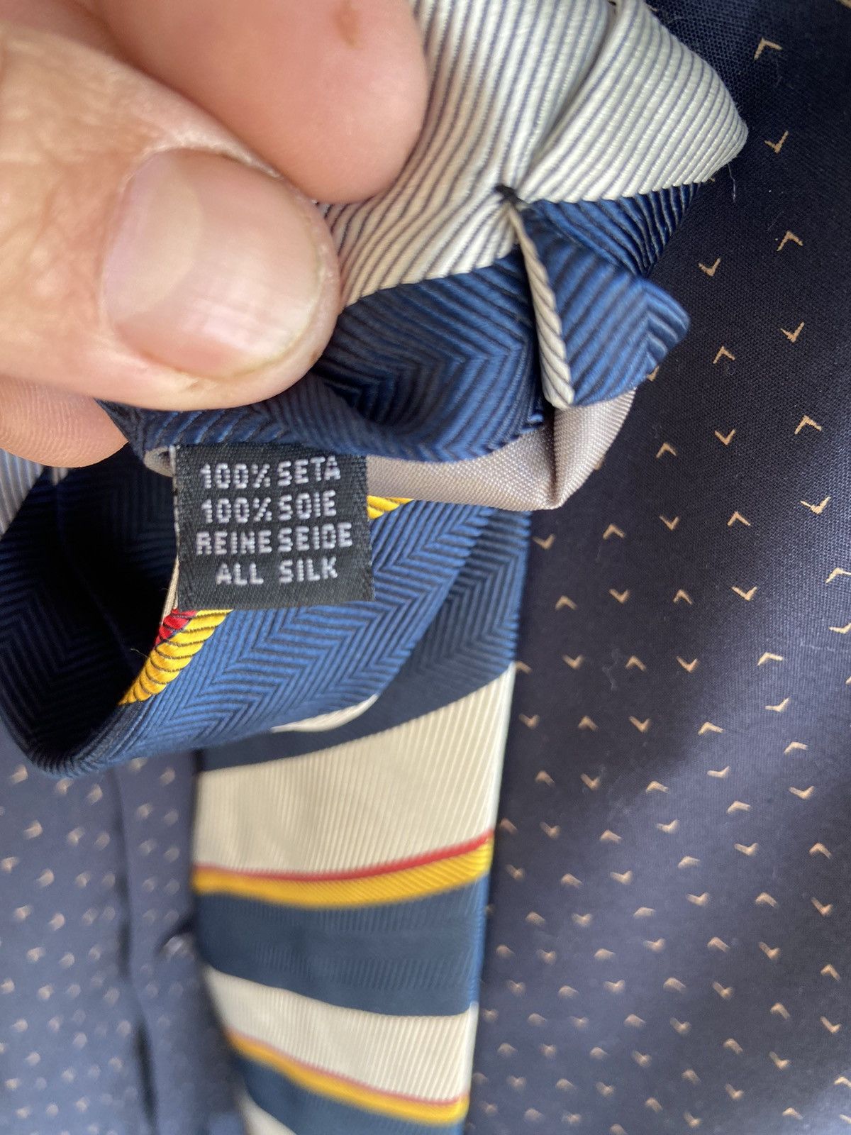 Japanese Brand Multicoloured tie man’s. Trent Nathan. Italy Size ONE SIZE - 4 Thumbnail
