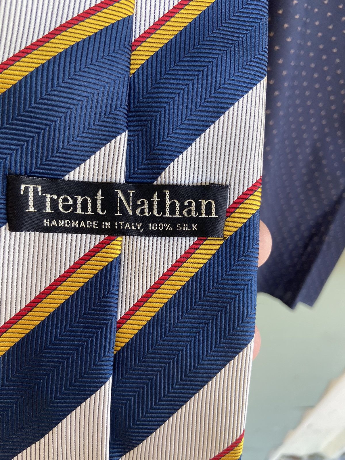 Japanese Brand Multicoloured tie man’s. Trent Nathan. Italy Size ONE SIZE - 2 Thumbnail