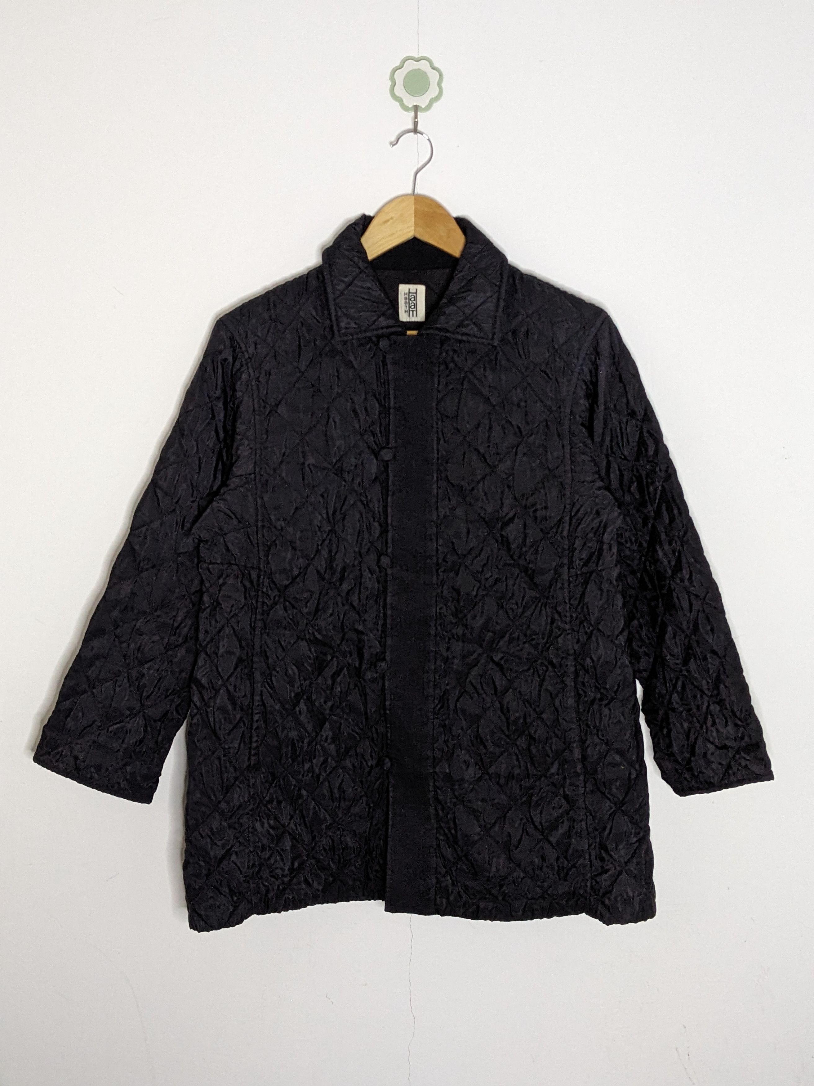 Issey Miyake Issey Miyake HaaT Womens Quilted Jacket Black Nylon Japan ...