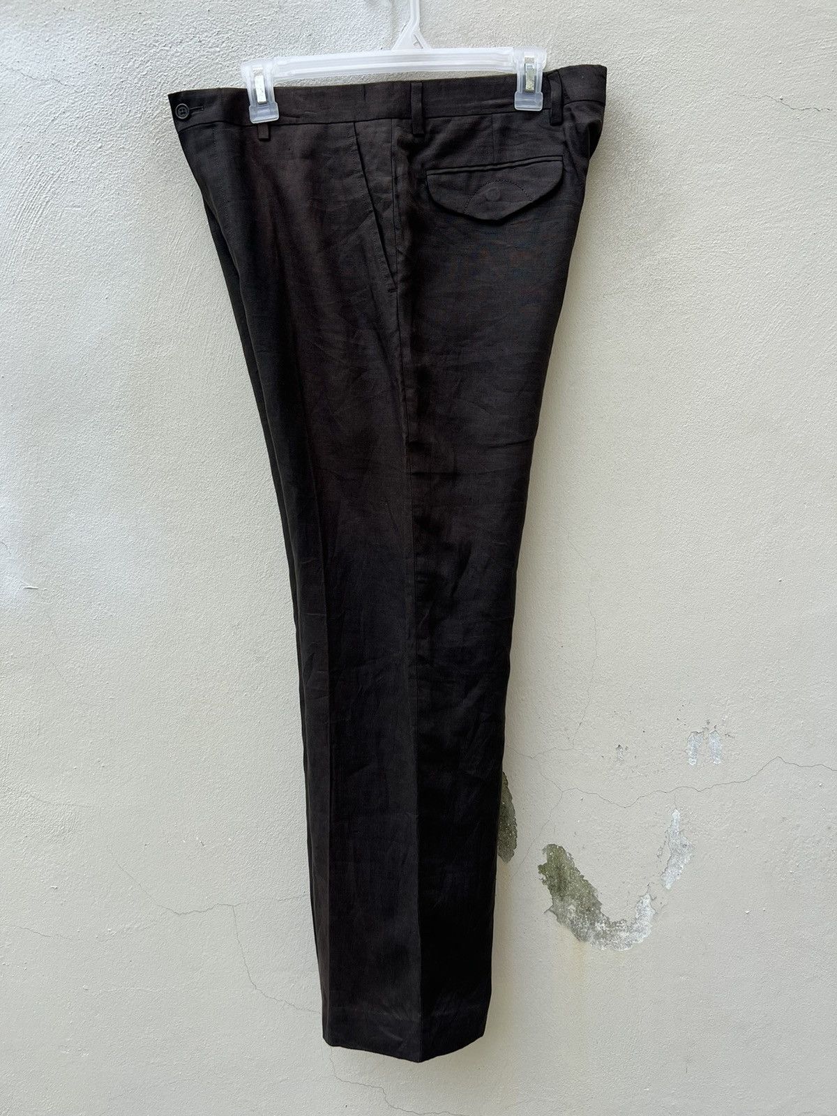 Polo Ralph Lauren × Ralph Lauren × Vintage Vintage Ralph Lauren Italy Sun Faded 100% Linen Trouser Pant Size US 32 / EU 48 - 19 Thumbnail