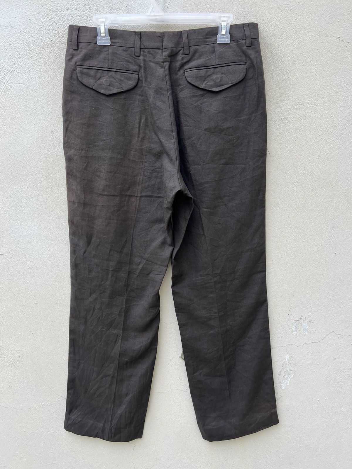 Polo Ralph Lauren × Ralph Lauren × Vintage Vintage Ralph Lauren Italy Sun Faded 100% Linen Trouser Pant Size US 32 / EU 48 - 14 Thumbnail