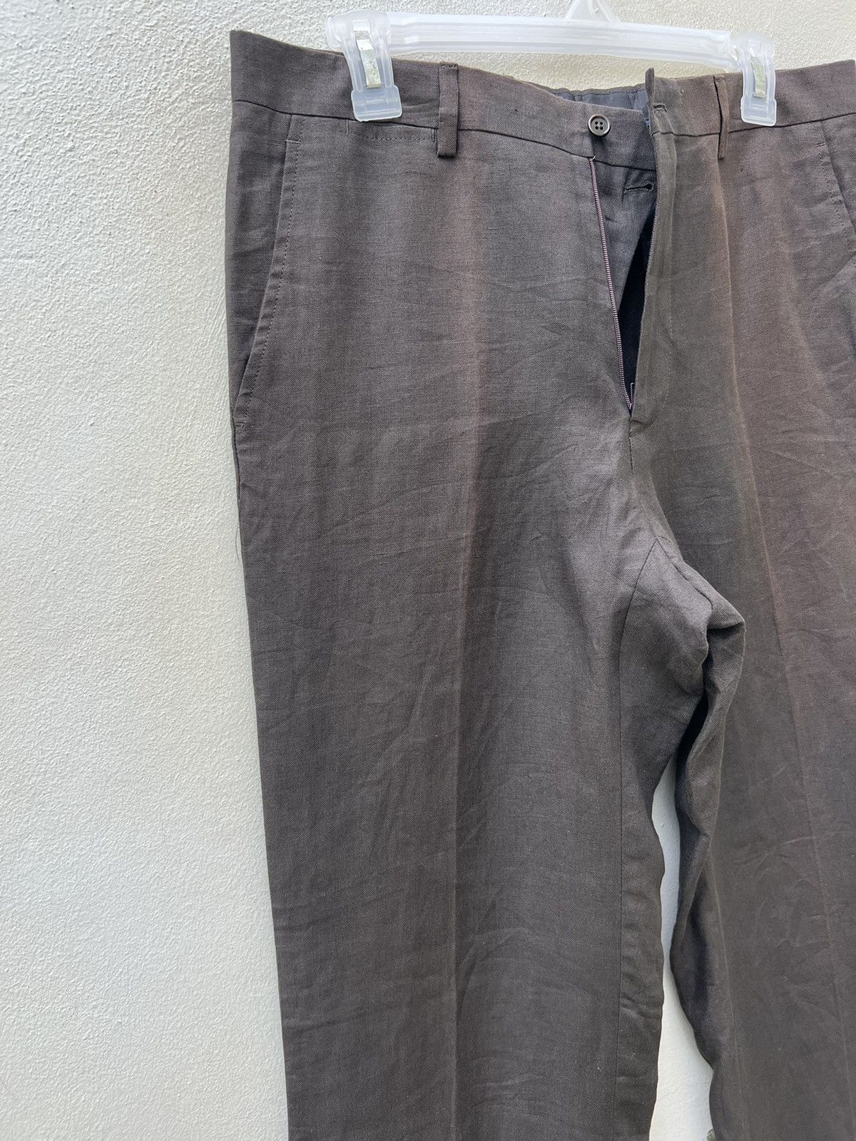 Polo Ralph Lauren × Ralph Lauren × Vintage Vintage Ralph Lauren Italy Sun Faded 100% Linen Trouser Pant Size US 32 / EU 48 - 9 Thumbnail