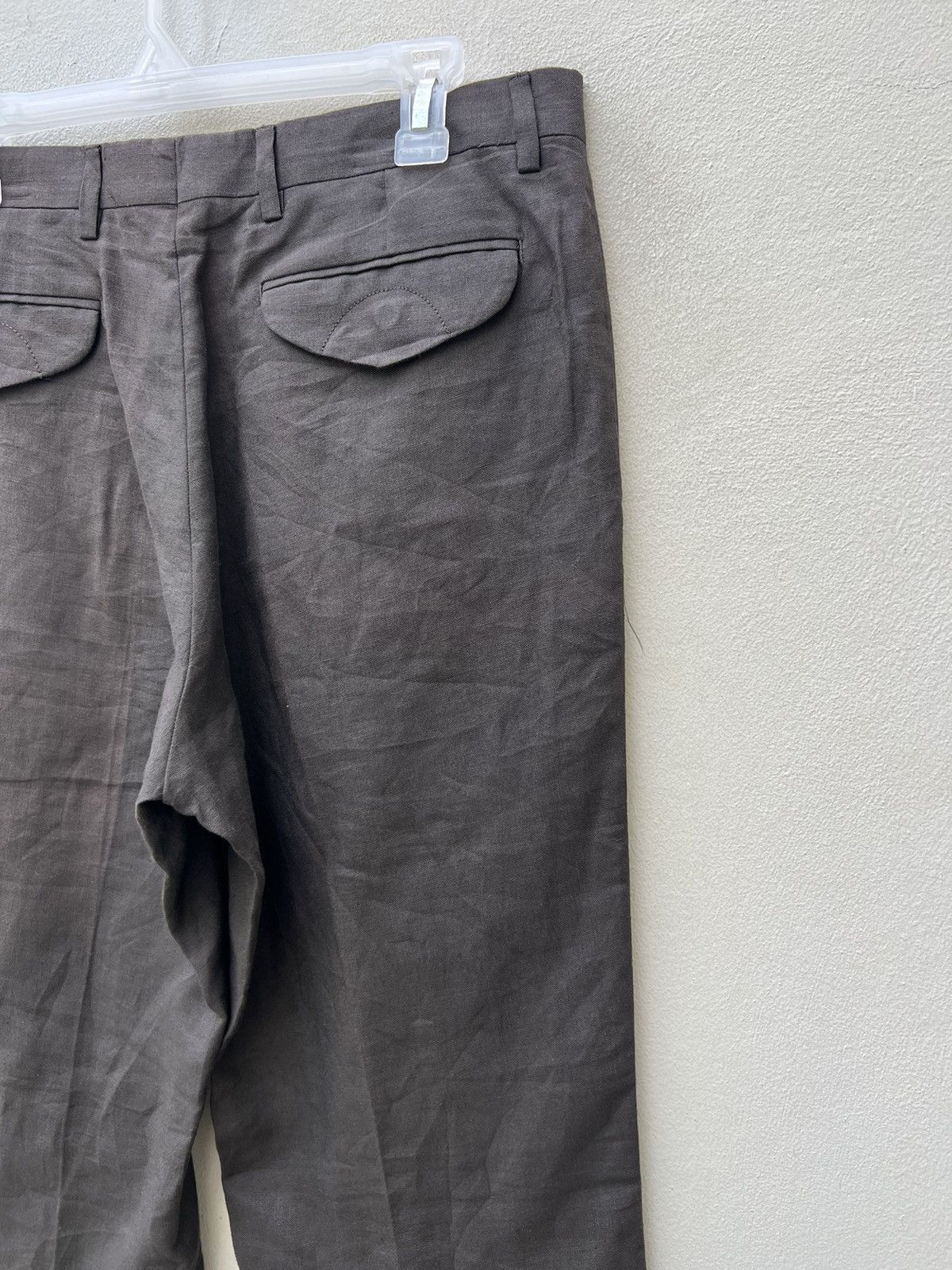 Polo Ralph Lauren × Ralph Lauren × Vintage Vintage Ralph Lauren Italy Sun Faded 100% Linen Trouser Pant Size US 32 / EU 48 - 17 Thumbnail
