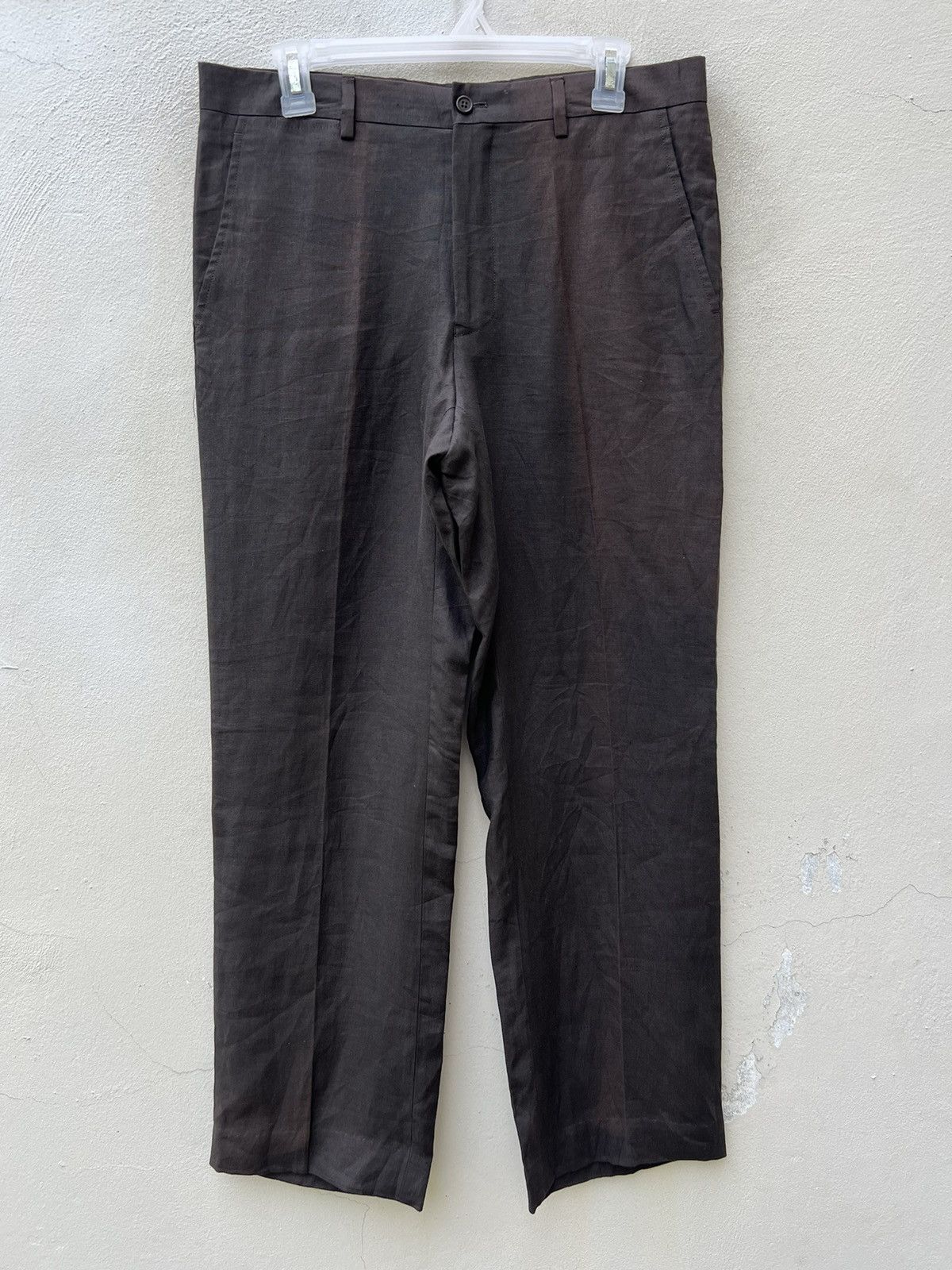 Polo Ralph Lauren × Ralph Lauren × Vintage Vintage Ralph Lauren Italy Sun Faded 100% Linen Trouser Pant Size US 32 / EU 48 - 6 Thumbnail