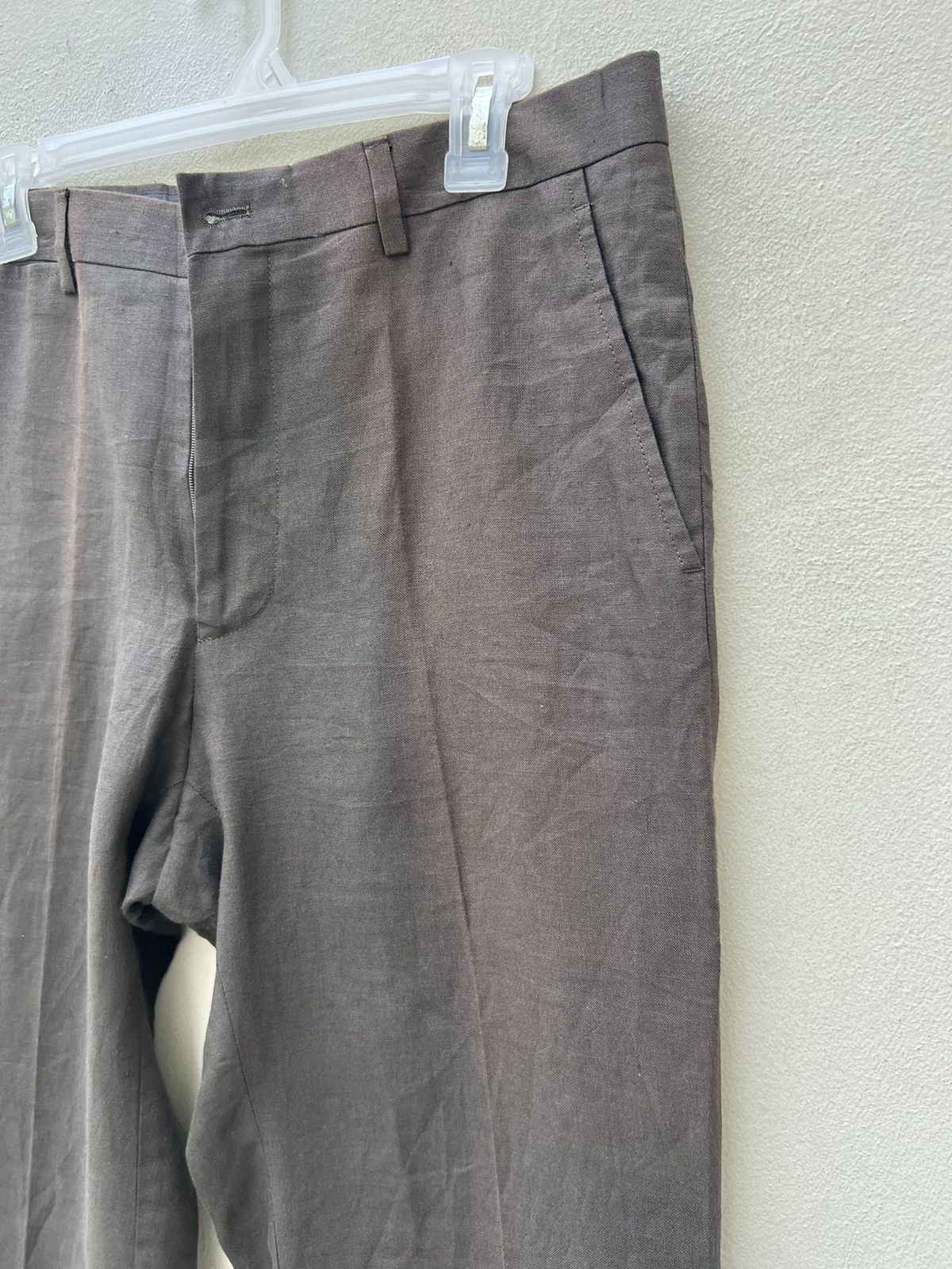 Polo Ralph Lauren × Ralph Lauren × Vintage Vintage Ralph Lauren Italy Sun Faded 100% Linen Trouser Pant Size US 32 / EU 48 - 11 Thumbnail
