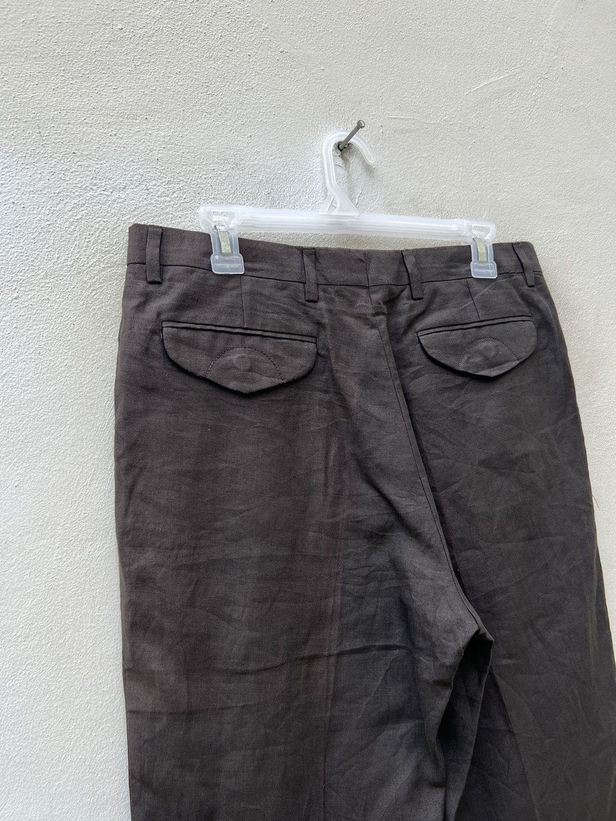 Polo Ralph Lauren × Ralph Lauren × Vintage Vintage Ralph Lauren Italy Sun Faded 100% Linen Trouser Pant Size US 32 / EU 48 - 15 Thumbnail