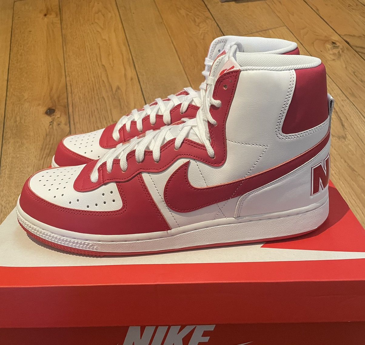 Nike Terminator High White University Red 2023 Size US 11 / EU 44 - 3 Thumbnail