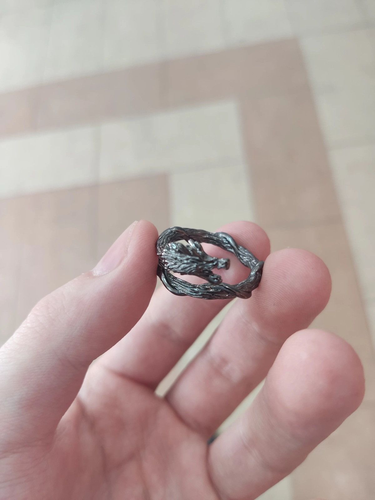 Jewelry × Vintage Gothic Black Dragon Ring Size ONE SIZE - 1 Thumbnail