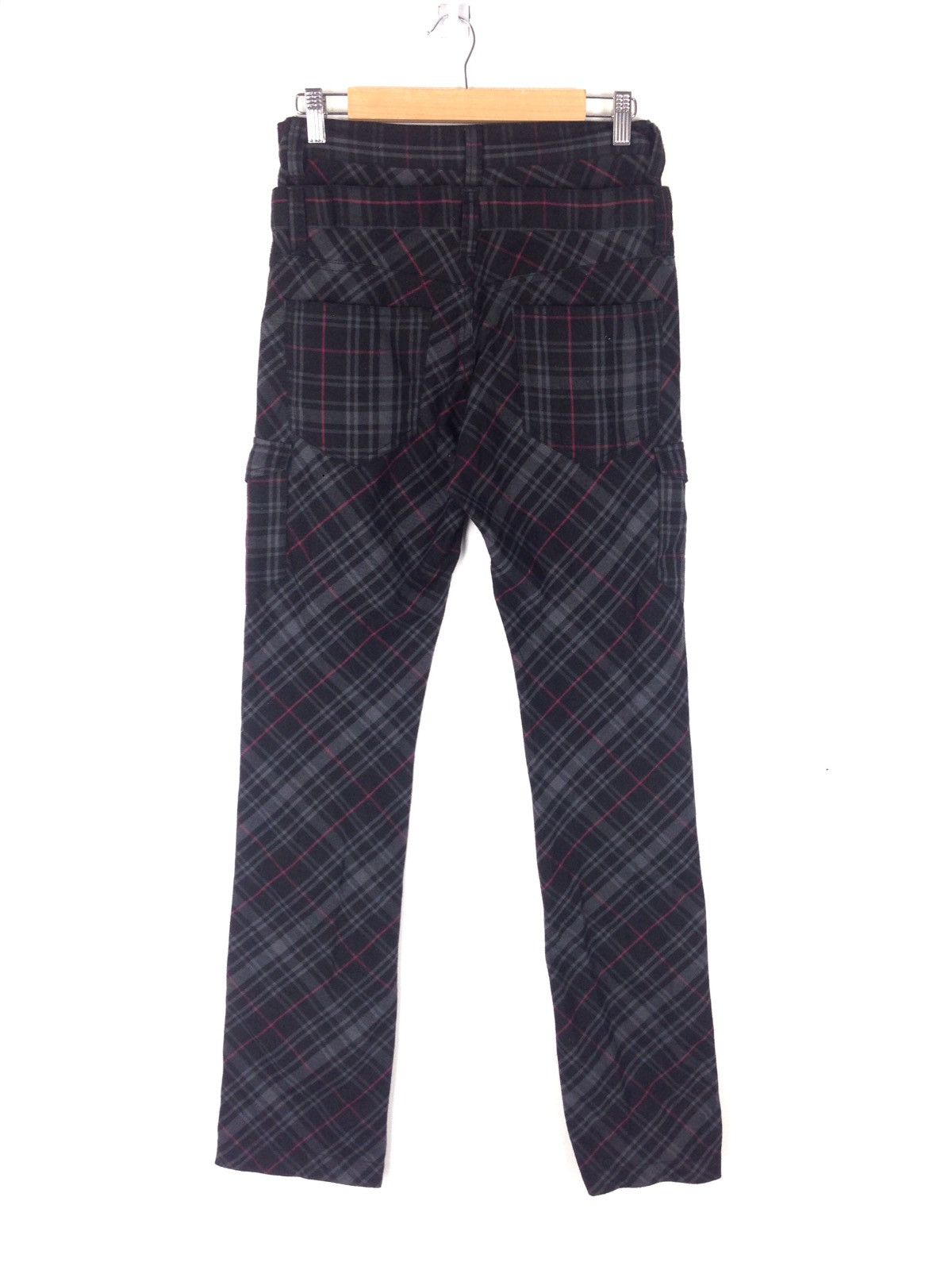 Japanese Brand Vintage Tartan Pants Nice Design Tartan Punk Bondage Style Size US 30 / EU 46 - 2 Thumbnail
