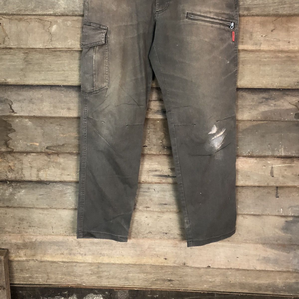 Faded Glory Fore Cast Grey faded Cargo Multipocket Pants #6776 Size US 31 - 3 Thumbnail