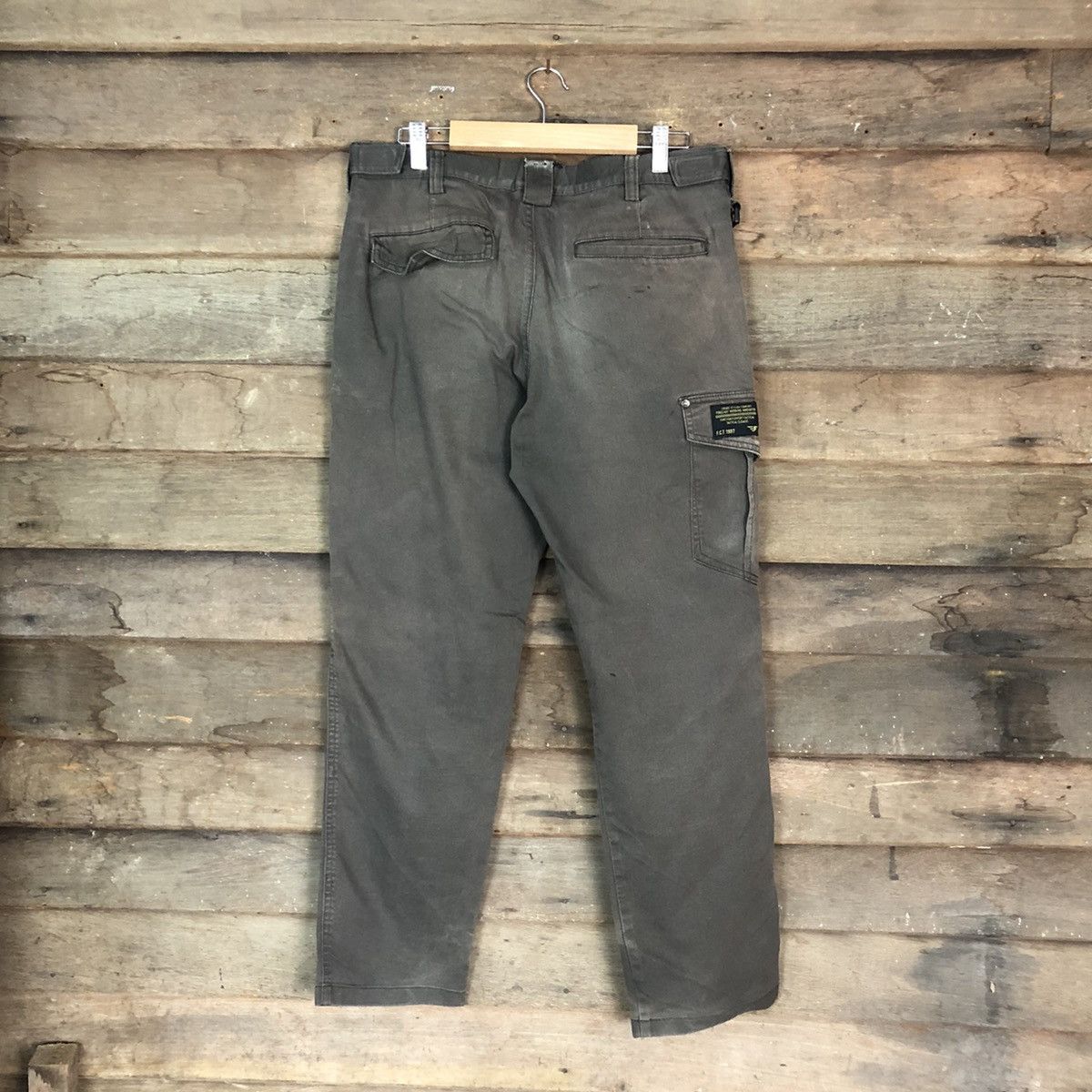 Faded Glory Fore Cast Grey faded Cargo Multipocket Pants #6776 Size US 31 - 10 Thumbnail