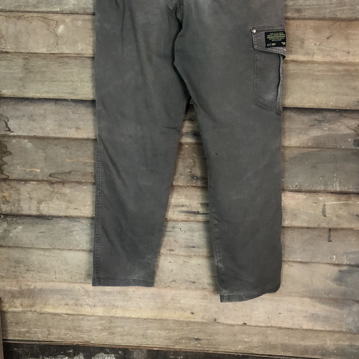 Faded Glory Fore Cast Grey faded Cargo Multipocket Pants #6776 Size US 31 - 12 Thumbnail