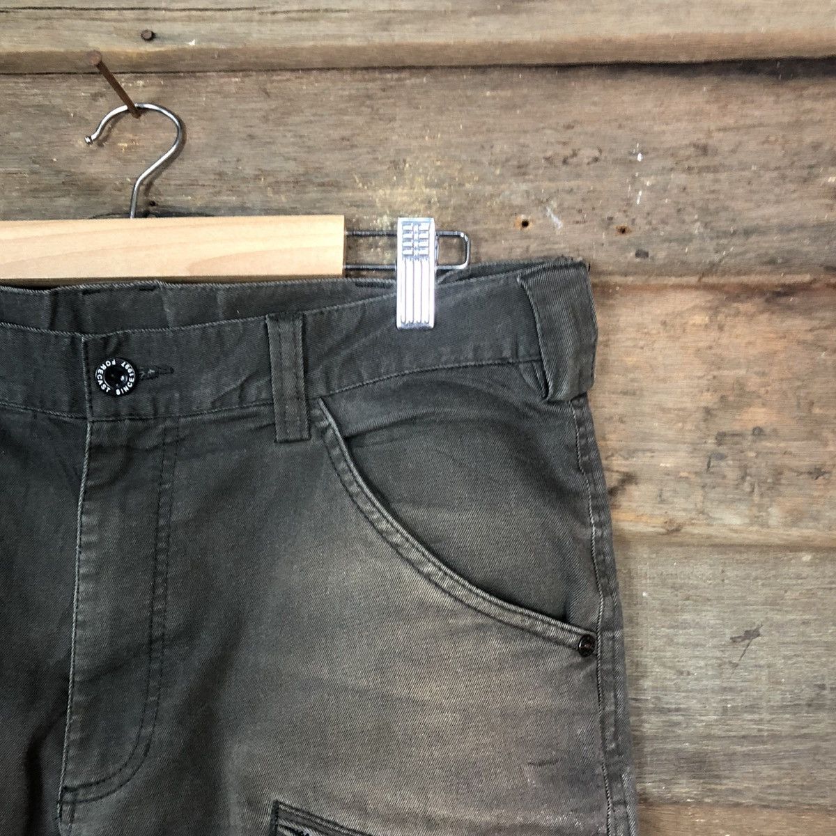 Faded Glory Fore Cast Grey faded Cargo Multipocket Pants #6776 Size US 31 - 5 Thumbnail