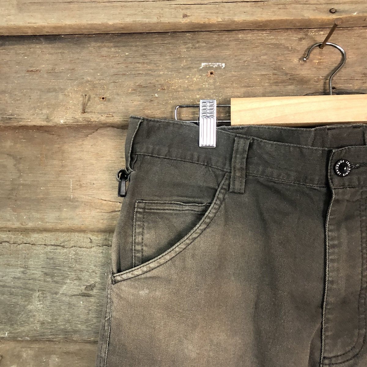 Faded Glory Fore Cast Grey faded Cargo Multipocket Pants #6776 Size US 31 - 4 Thumbnail