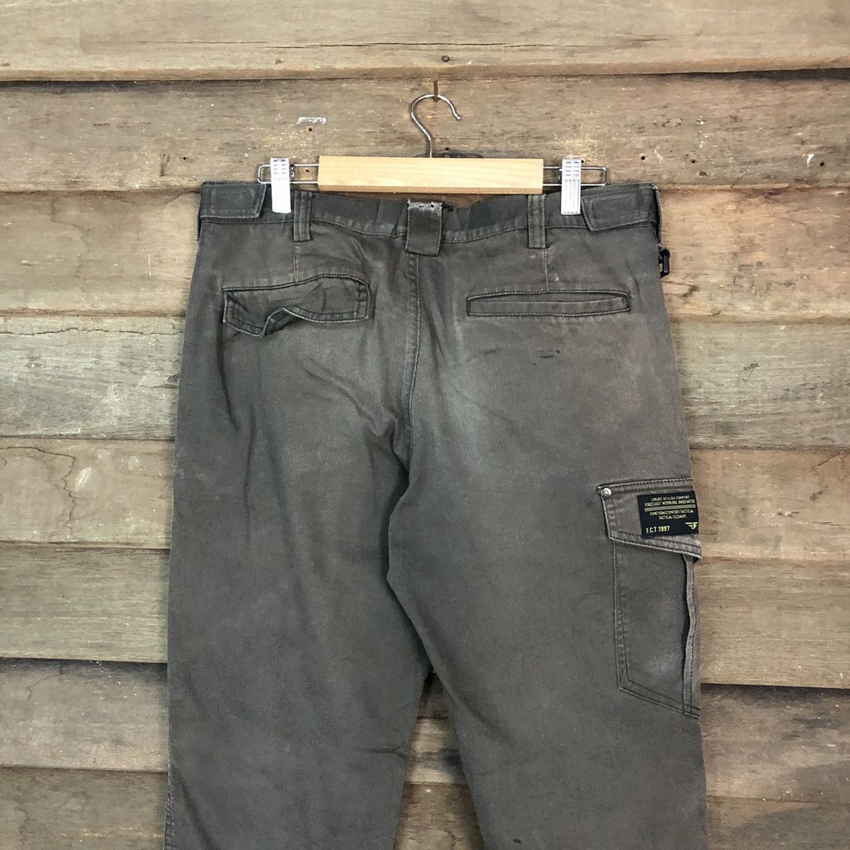 Faded Glory Fore Cast Grey faded Cargo Multipocket Pants #6776 Size US 31 - 11 Thumbnail